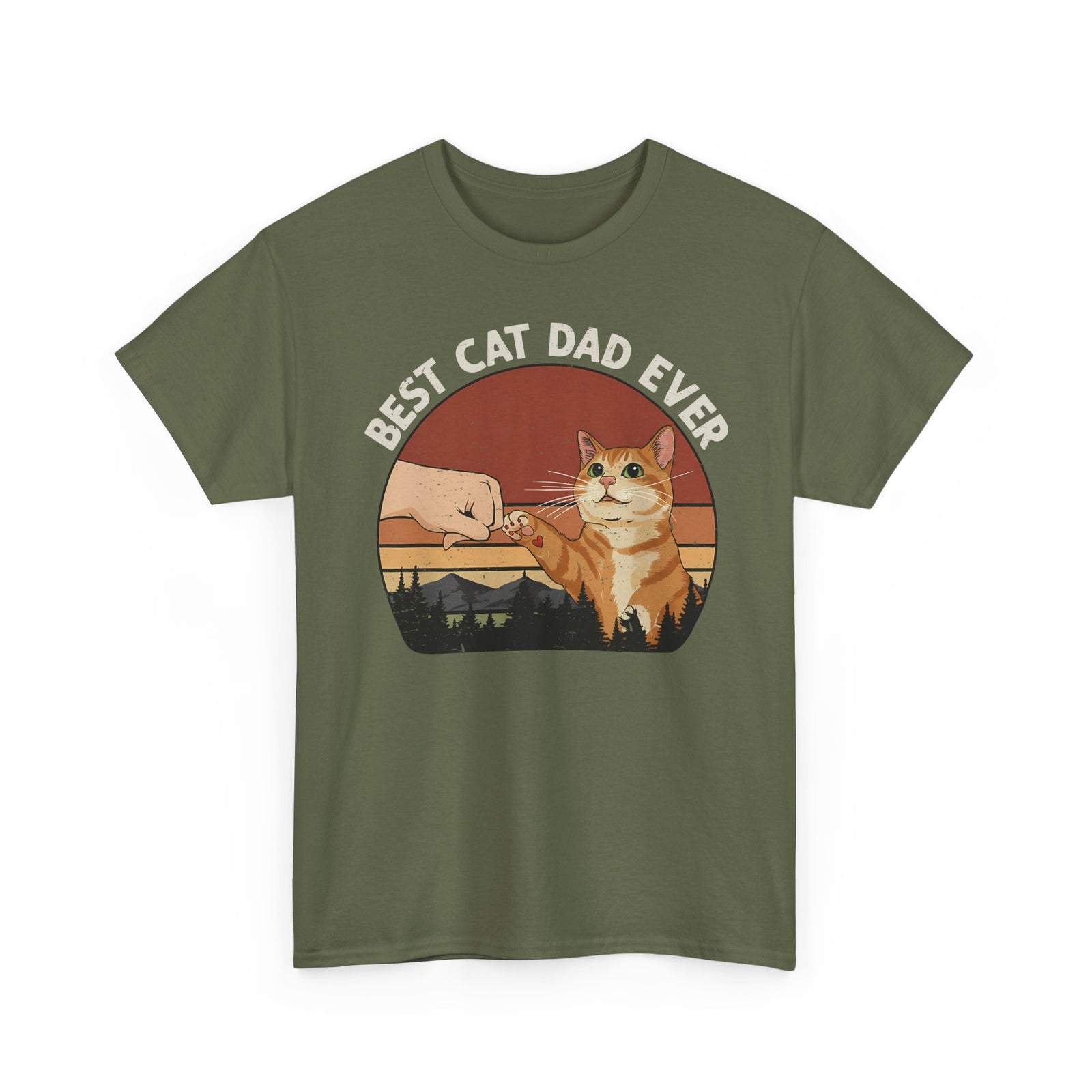 Best Cat Dad Ever Tee — Funny Cat Dad T-Shirt