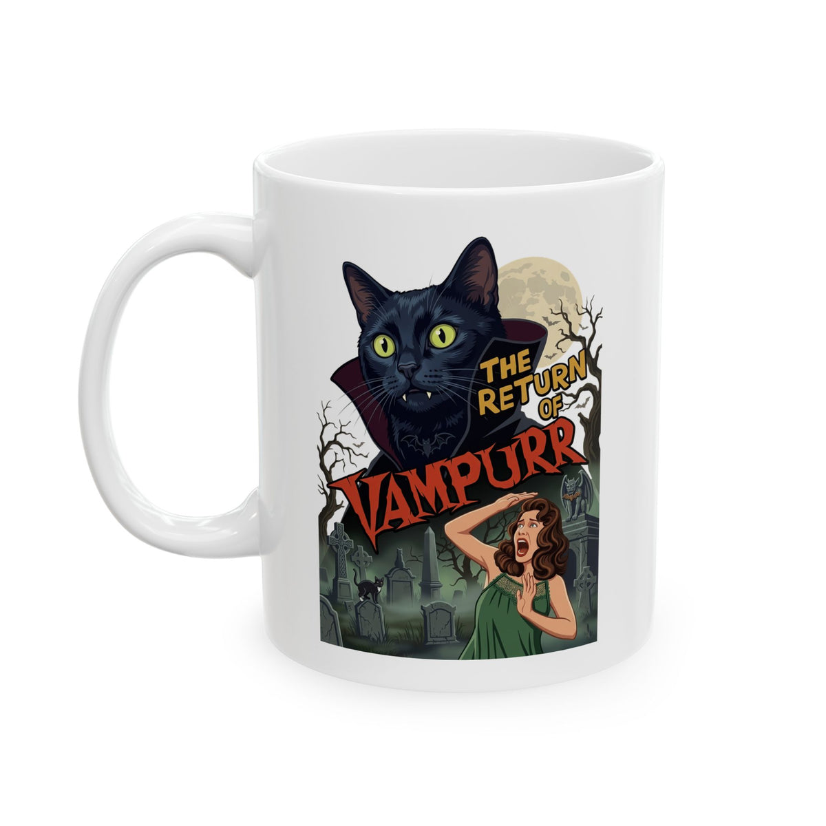 Vampurrr Cats 'The Return of Vampurrr' Ceramic Mug