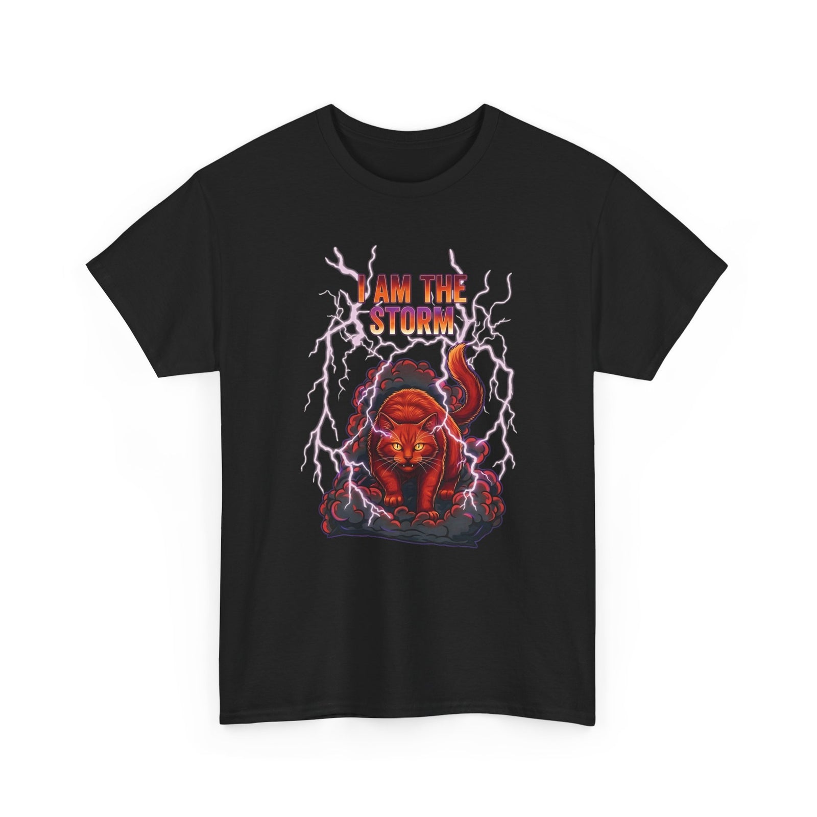 I Am The Storm Cat T-Shirt — Bold Cat Graphic Tee