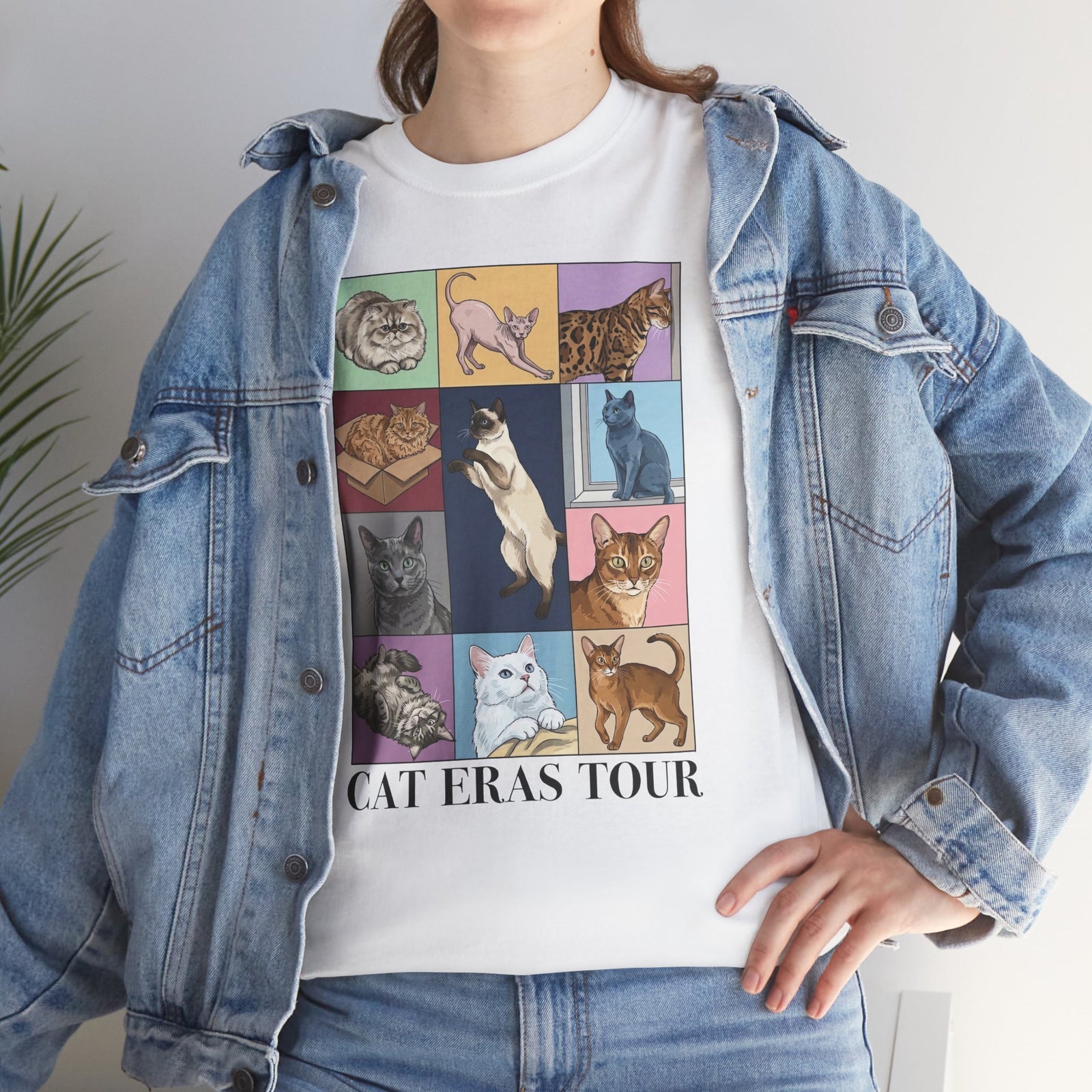 Cat Eras Tour T-Shirt — Retro Band Tee for Cat Lovers