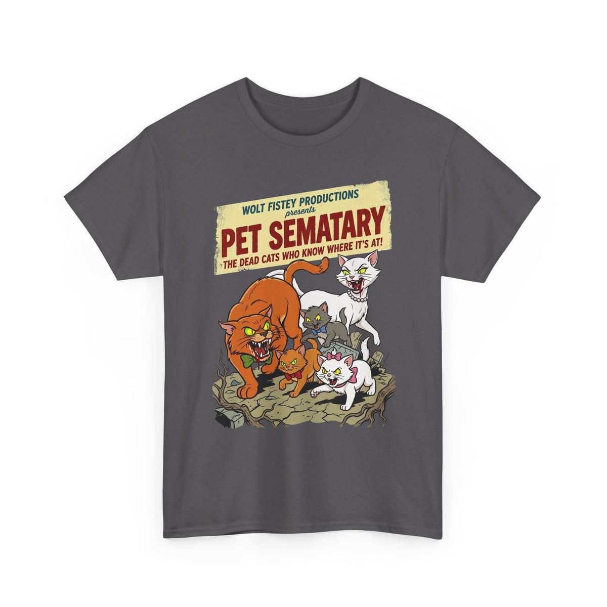 Retro Horror Cat T-Shirt