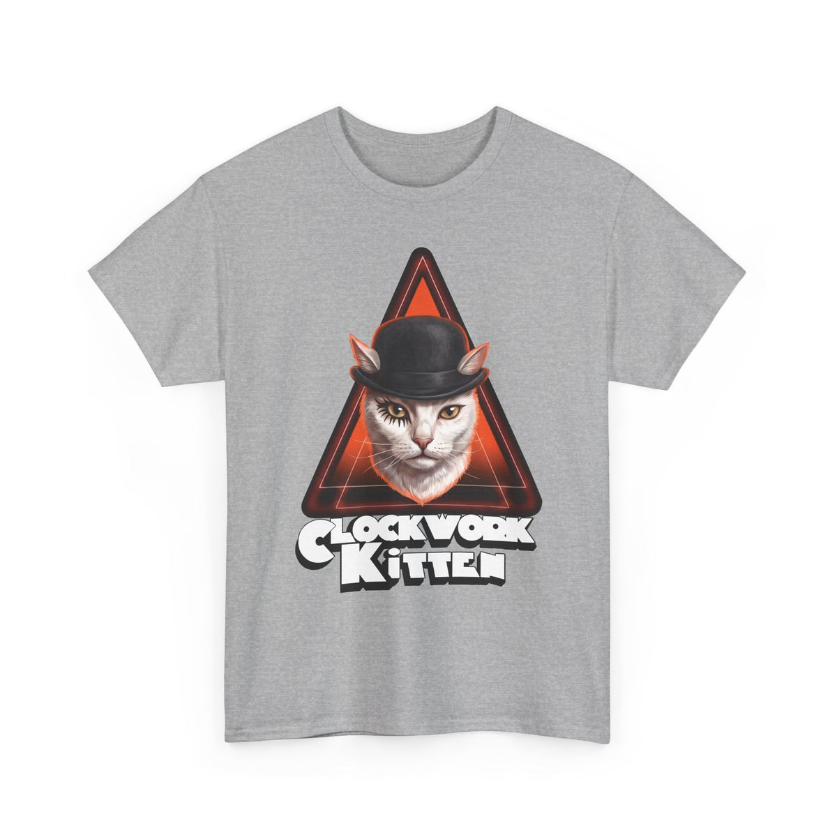 Clockwork Kitten T-Shirt — Funny Clockwork Orange Cat Parody Tee