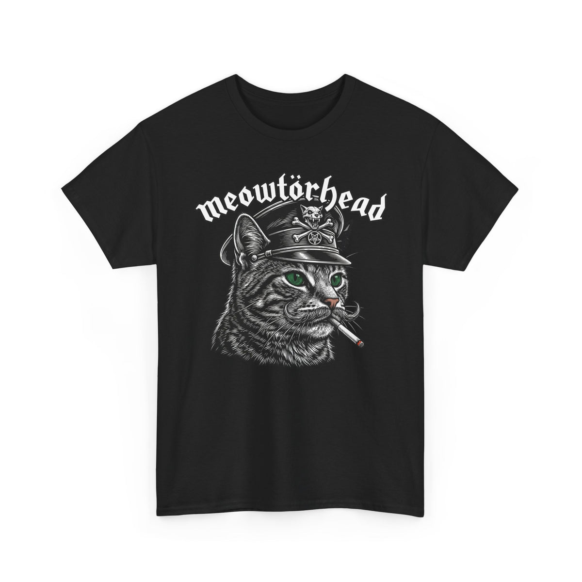 Meowtörhead Cat Band Tee — Retro Rock Cat Graphic T-Shirt