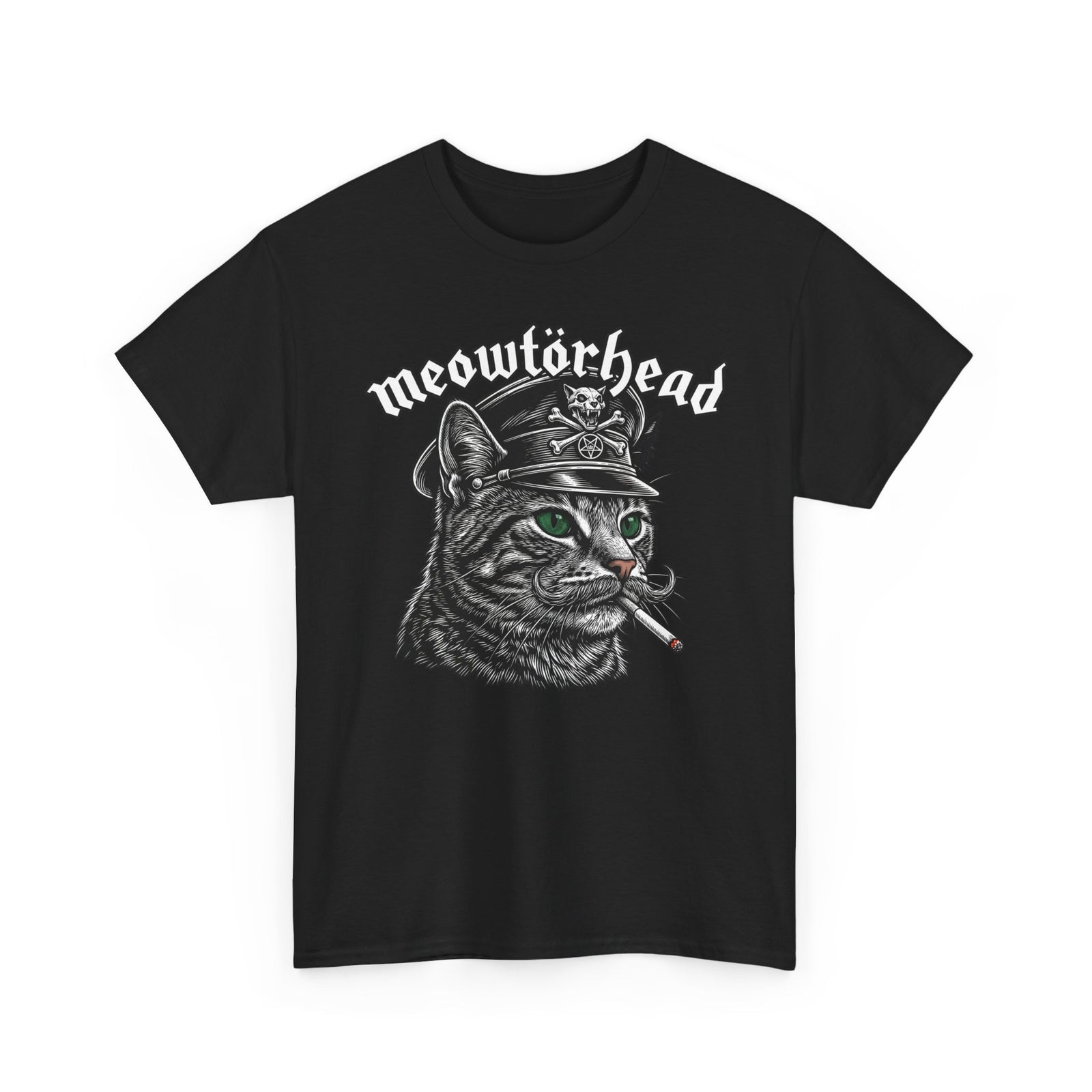 Meowtörhead Cat Band Tee — Retro Rock Cat Graphic T-Shirt