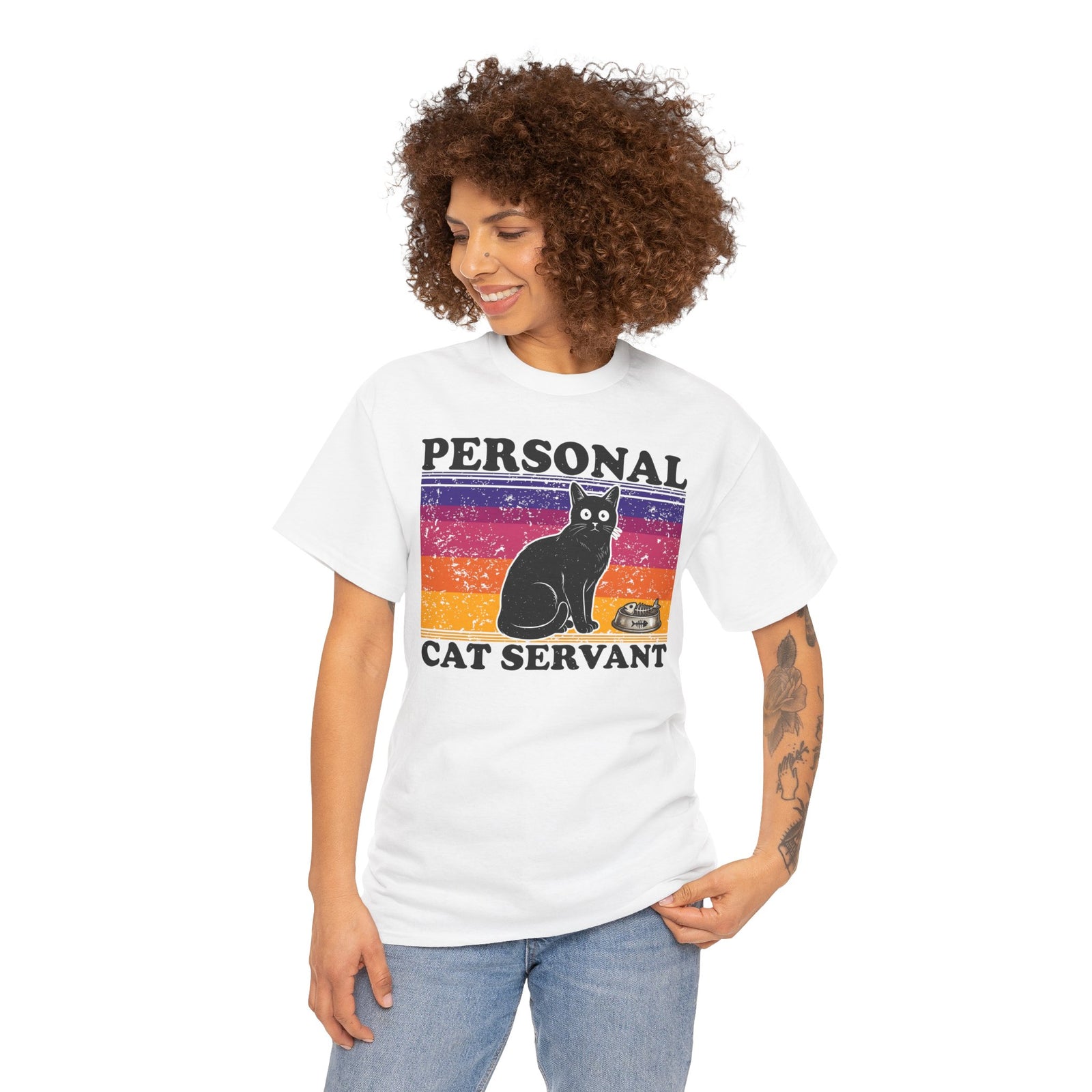 Personal Cat Servant T-Shirt — Funny Cat Lover Tee