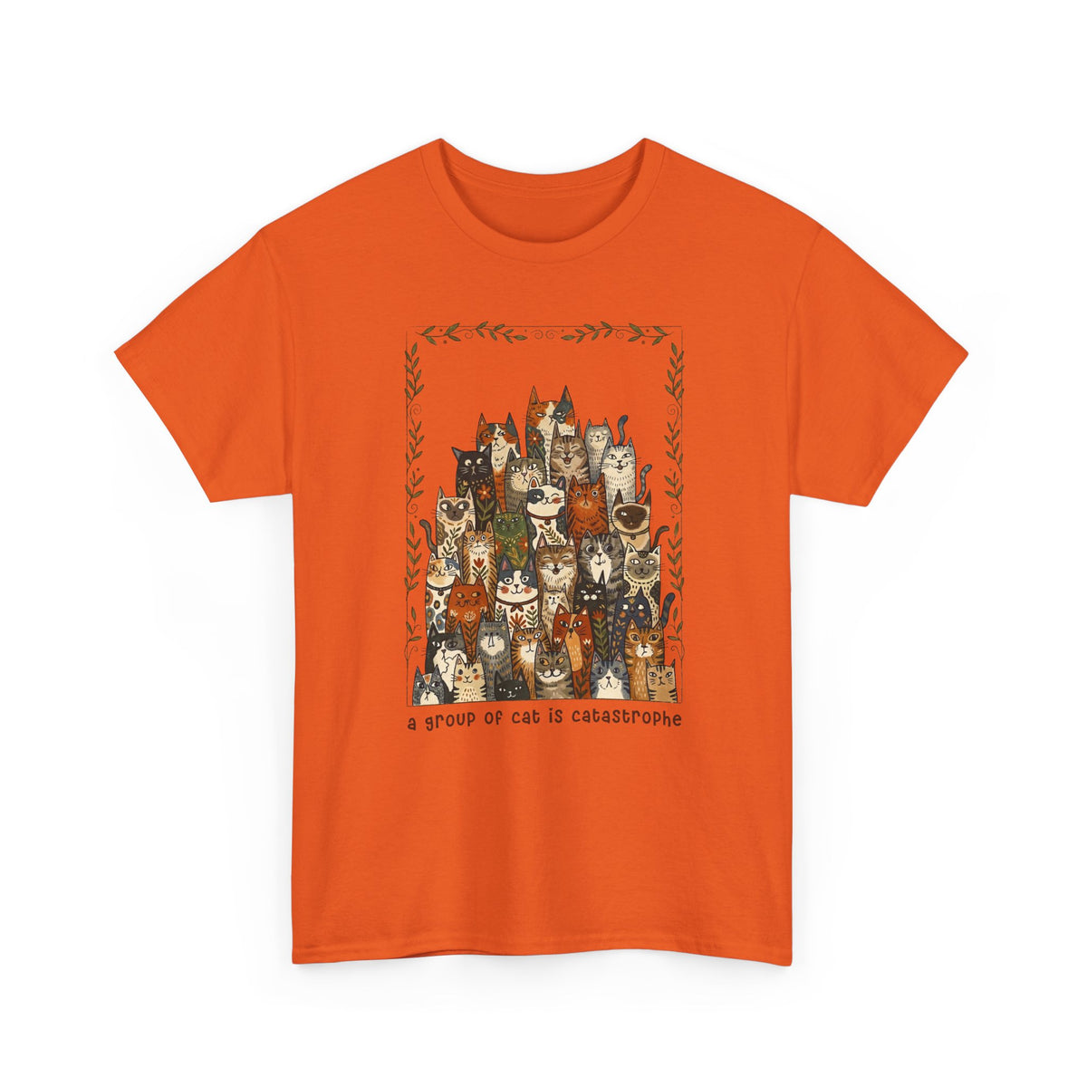 'A Group of Cats Is Catastrophe' T-Shirt — Funny Cat Lover Tee