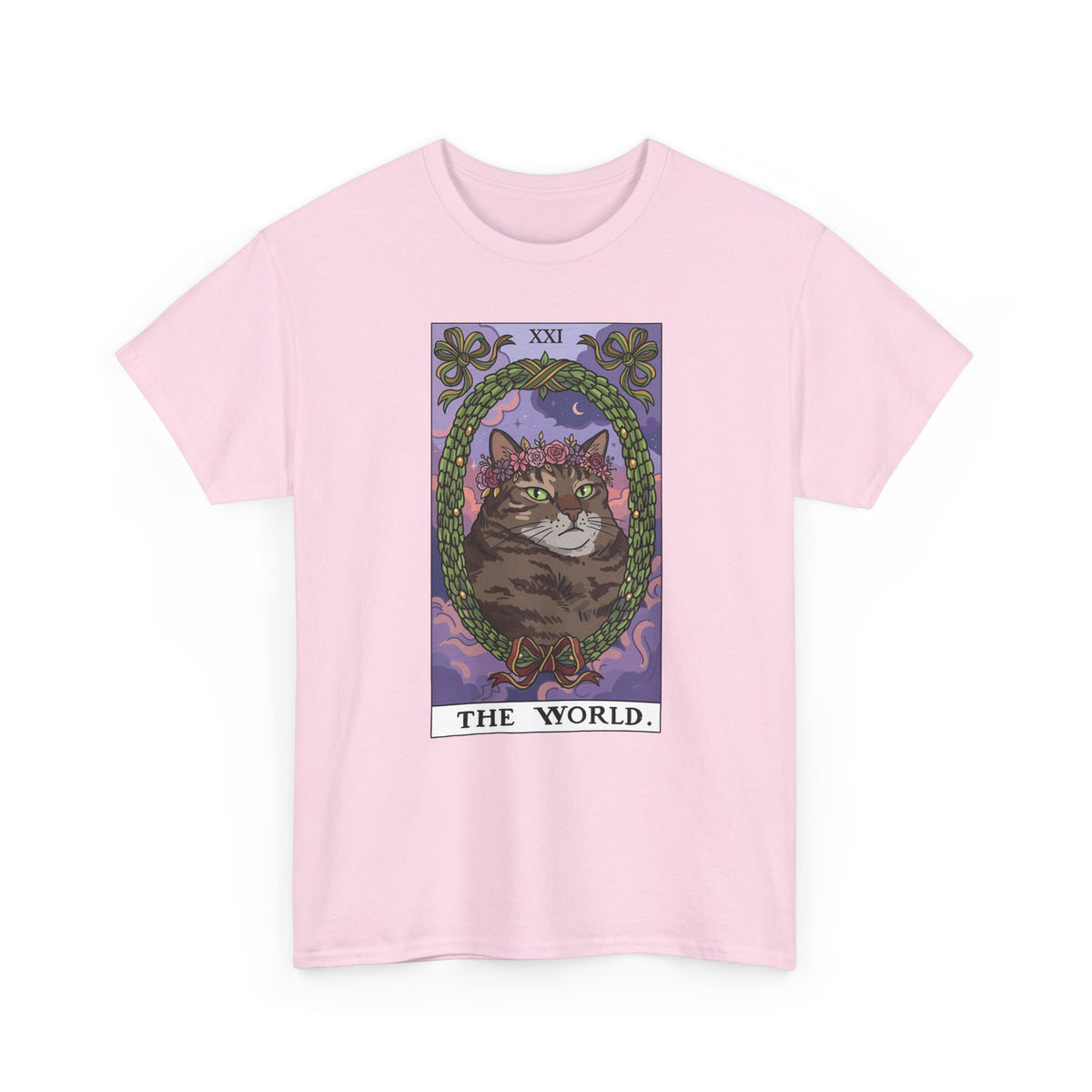 Cat the World Tarot Card T-Shirt