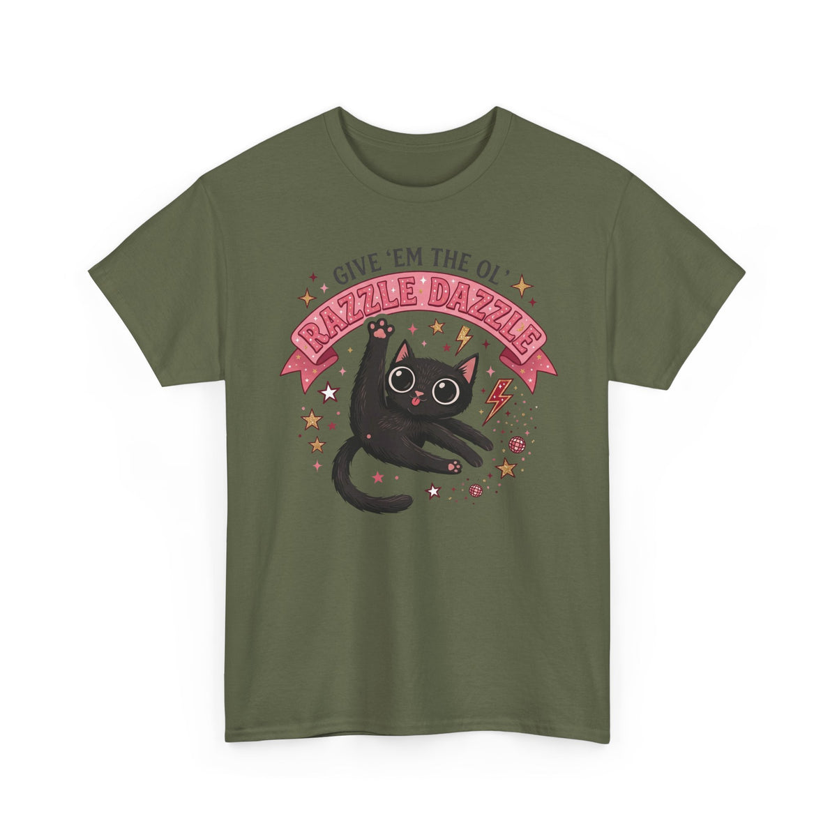 Razzle Dazzle Cat T-Shirt — Give 'em the Ol' Razzle Dazzle