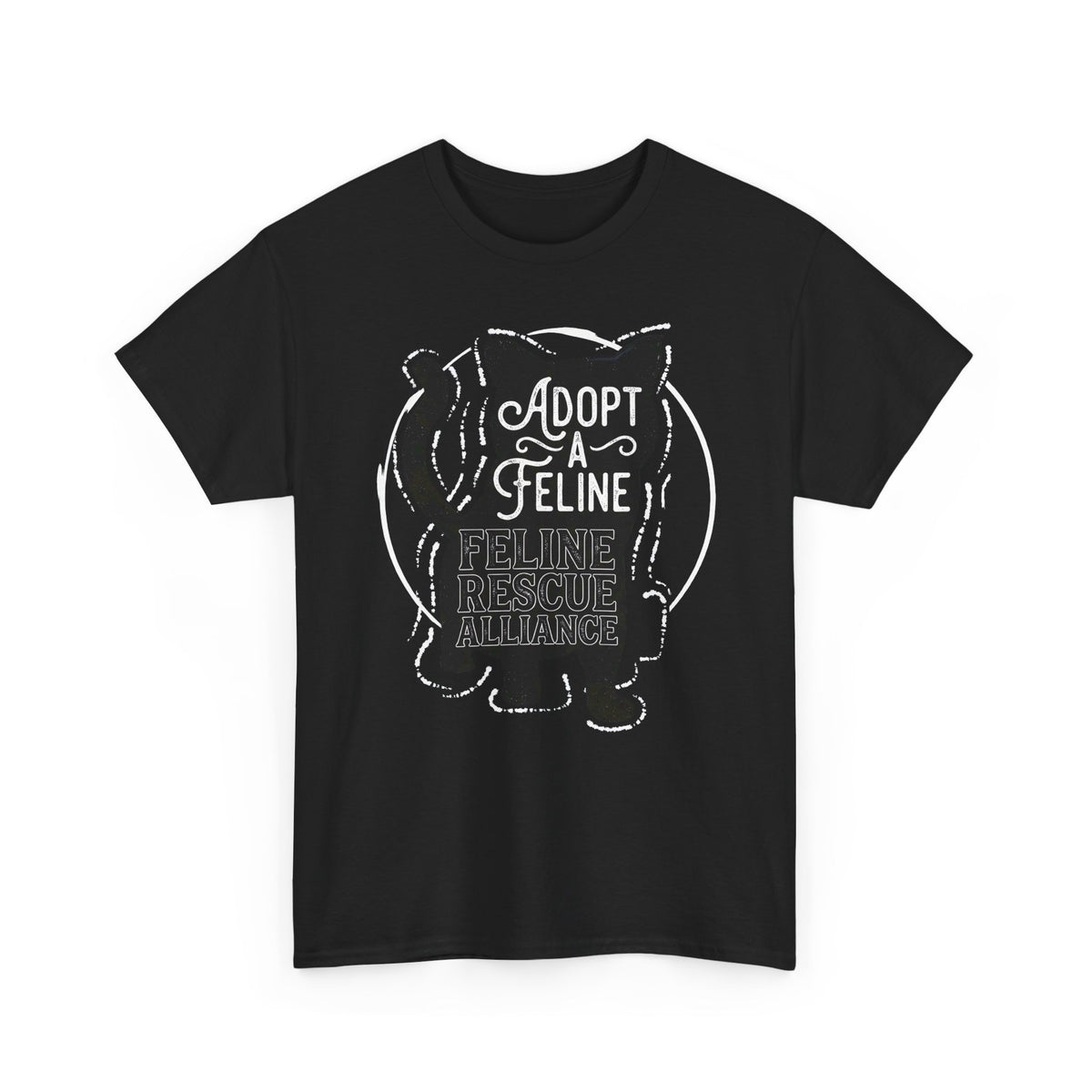Adopt a Feline T-Shirt – Feline Rescue Alliance Cat Shirt, Cat Lover Graphic Tee