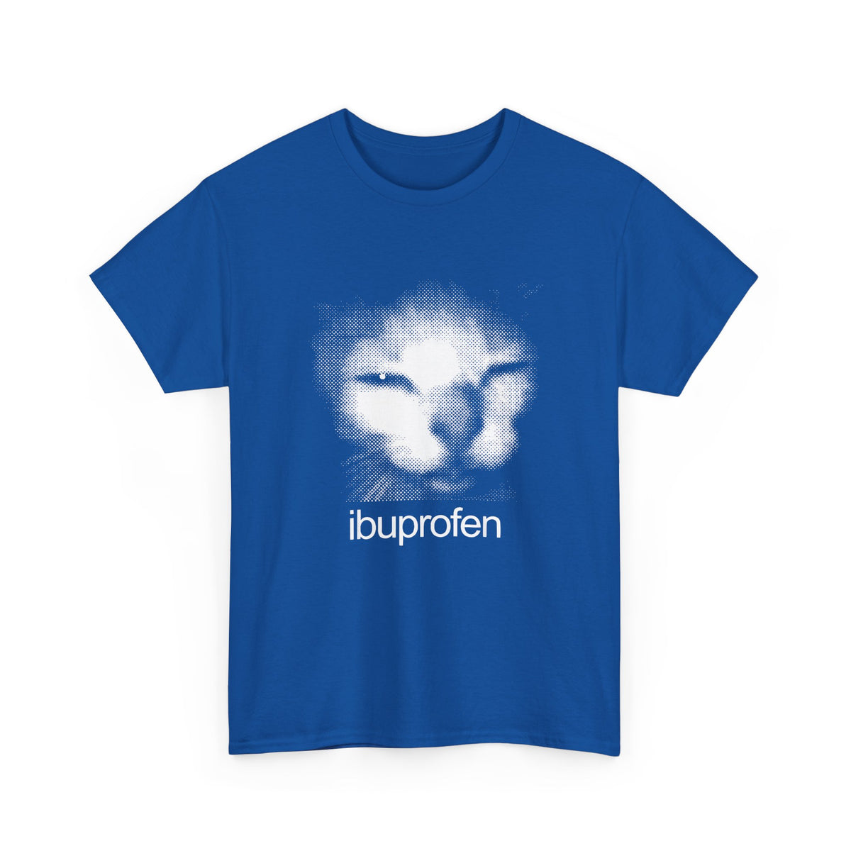 Funny Cat Meme Ibuprofen T-Shirt Humorous Pain Relief Graphic Tee