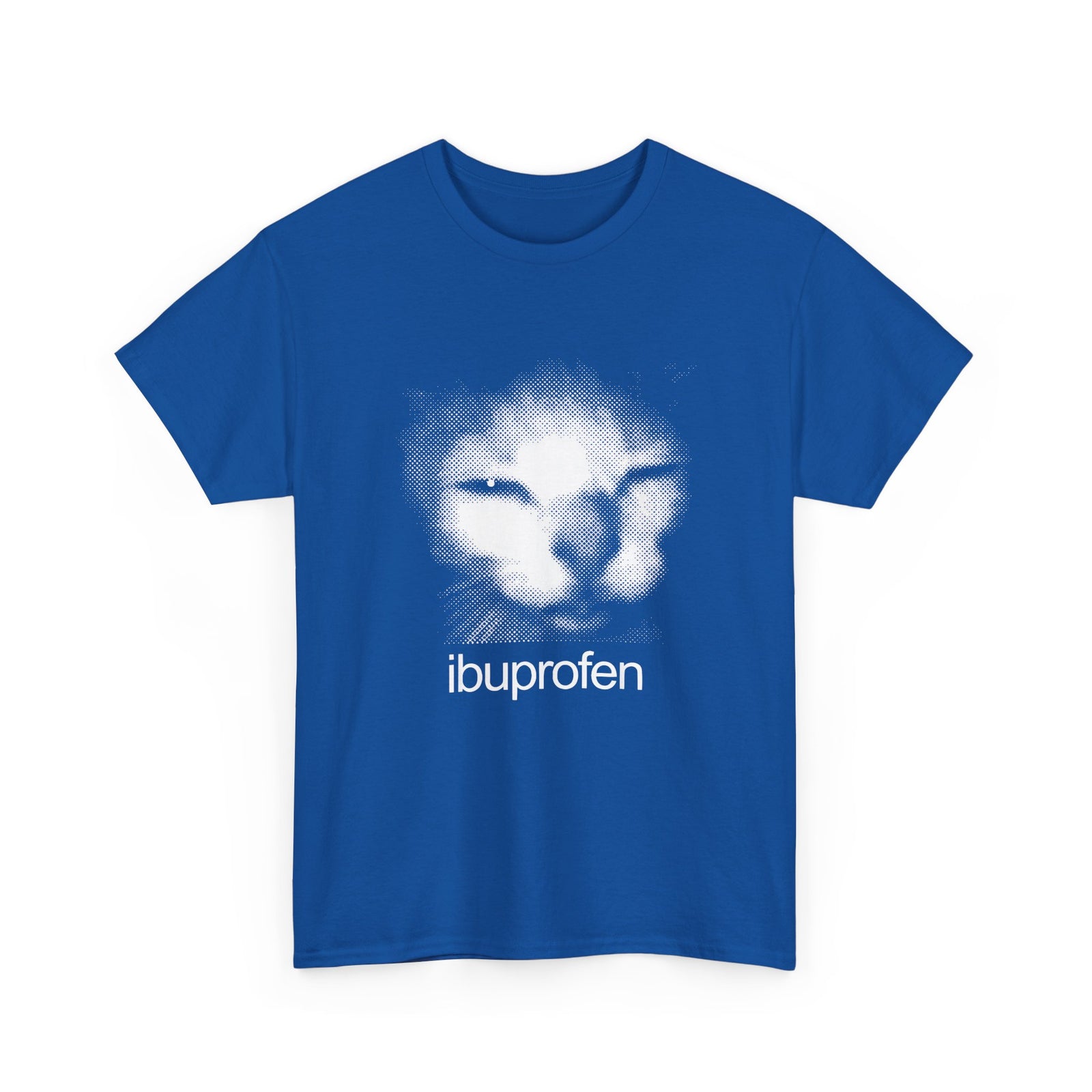 Funny Cat Meme Ibuprofen T-Shirt Humorous Pain Relief Graphic Tee