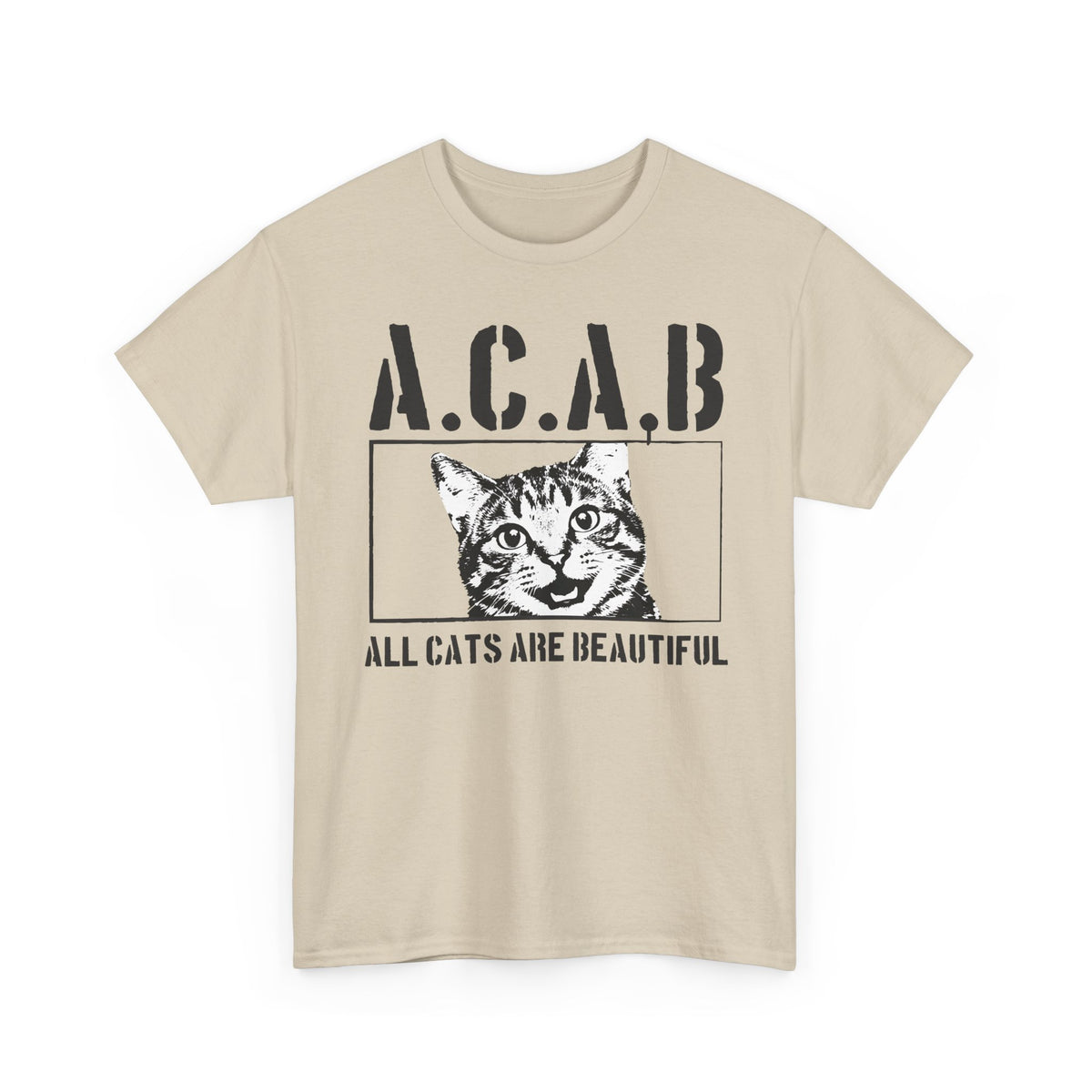 ACAB “All Cats Are Beautiful” T-Shirt — Cute Cat Lover Graphic Tee