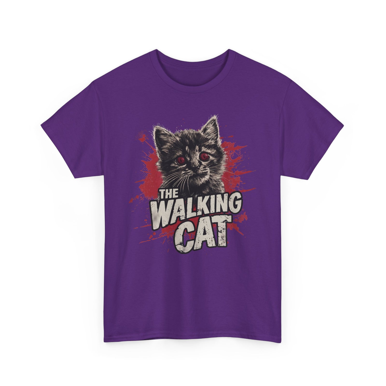 The Walking Cat T-Shirt — Funny Zombie Horror Movie Parody Tee