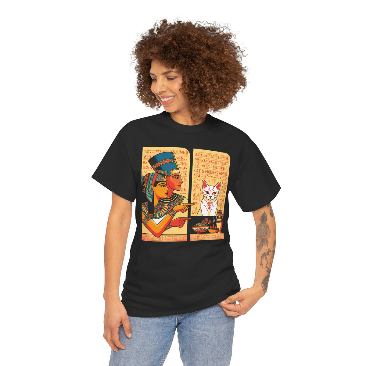 Egyptian Cat Meme T-Shirt — Funny Ancient Egypt Cat Graphic Tee