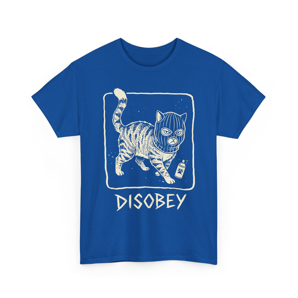 Cat Disobey T-Shirt — Funny Rebellious Cat Tee for Cat Lovers