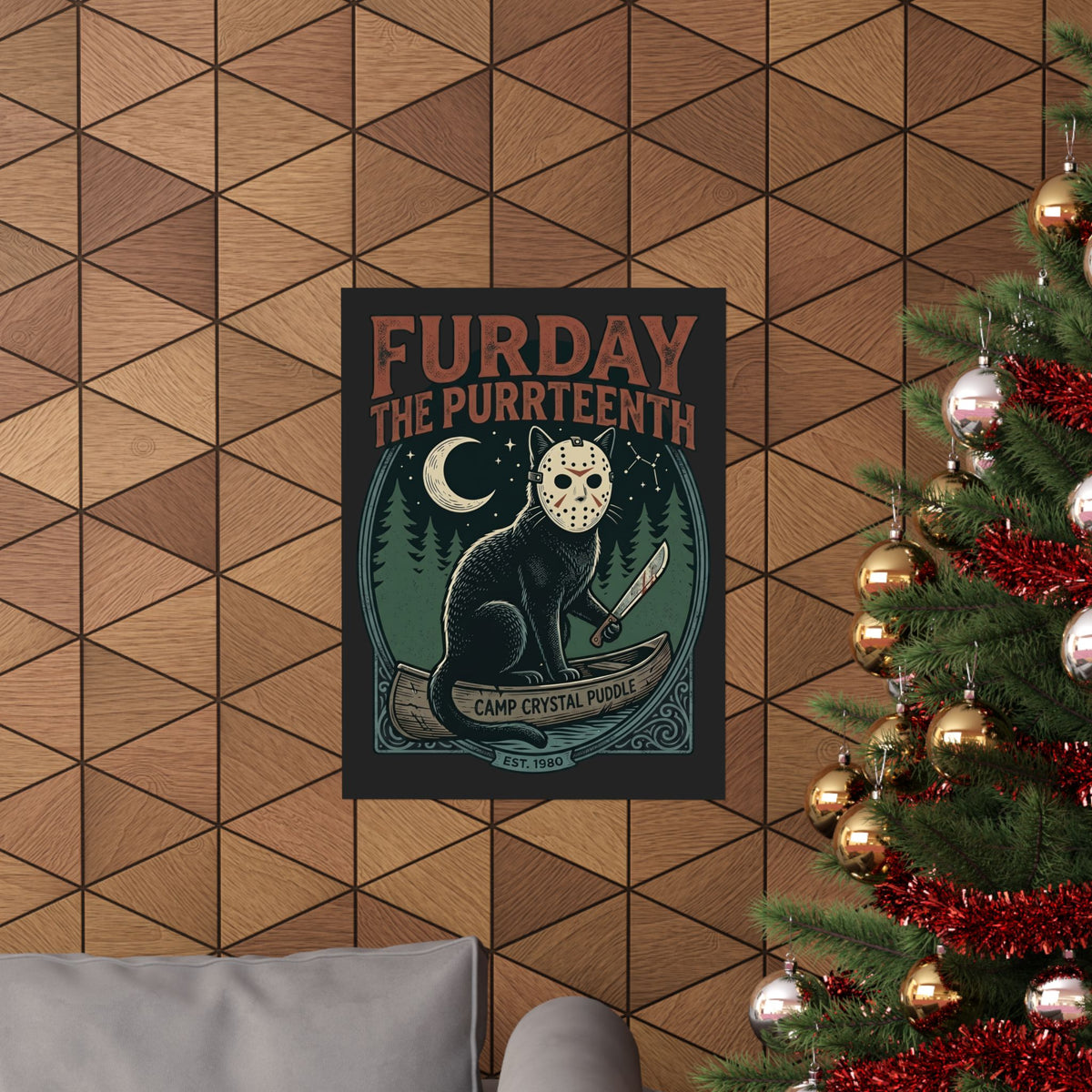 Horror Cat "Furday the Purrteenth" Poster