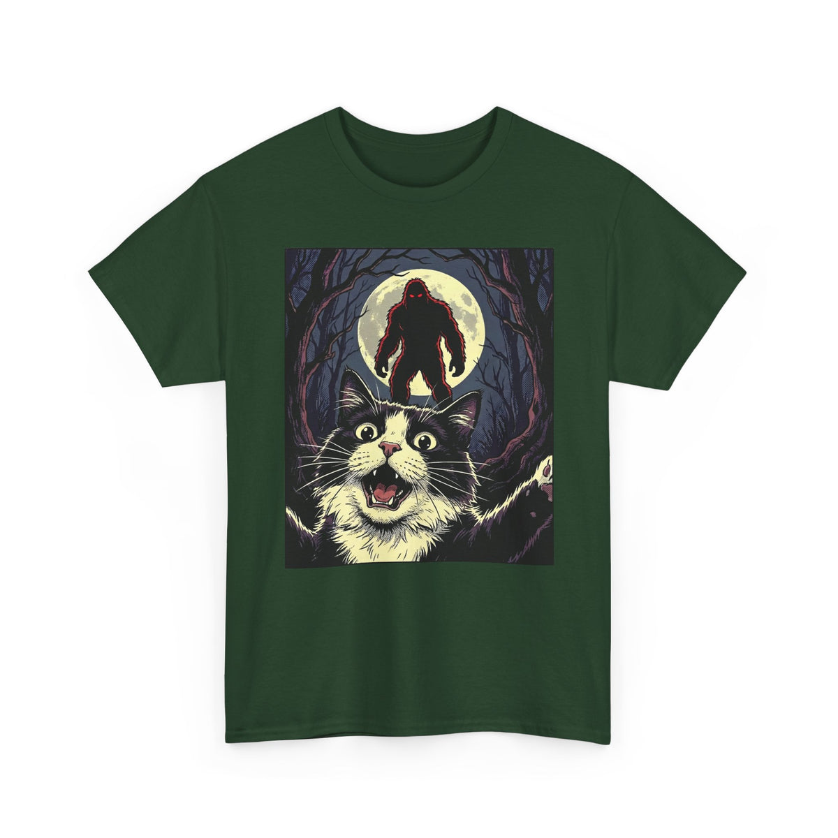 Cat Selfie with Bigfoot T-Shirt