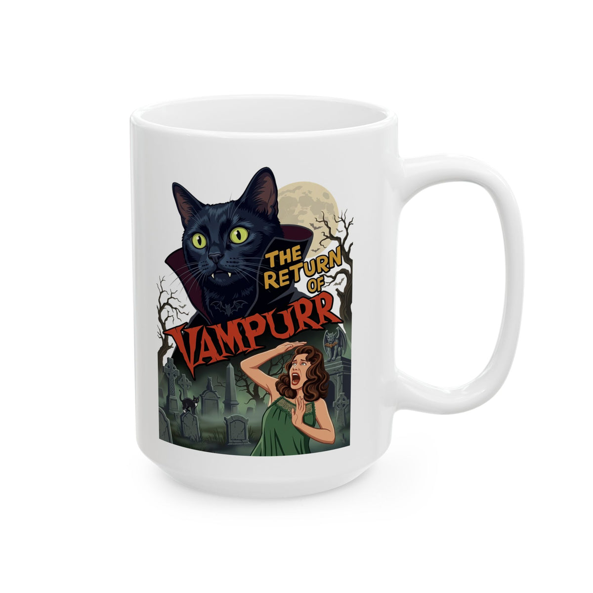 Vampurrr Cats 'The Return of Vampurrr' Ceramic Mug
