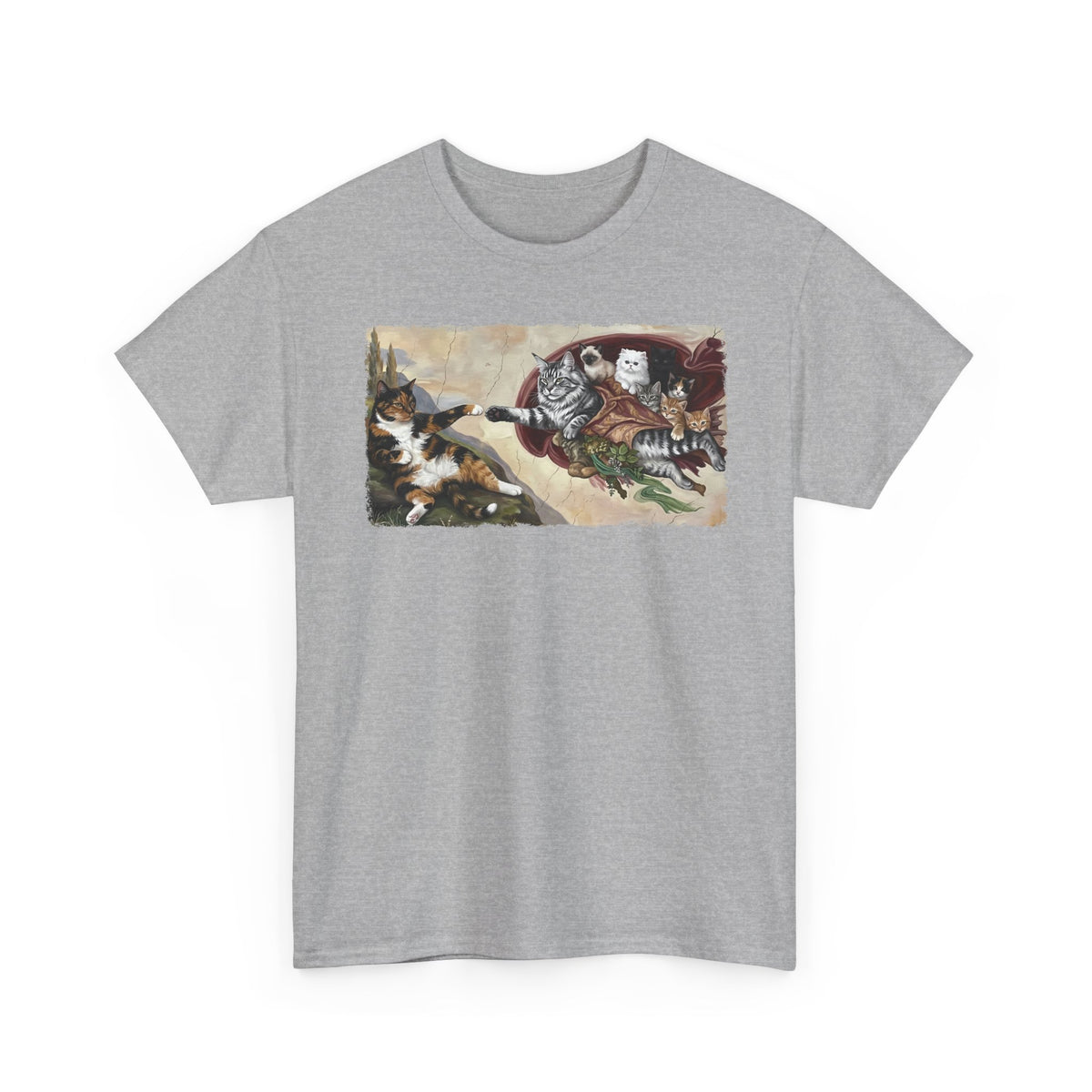 The Creation of Adam Cats T-Shirt
