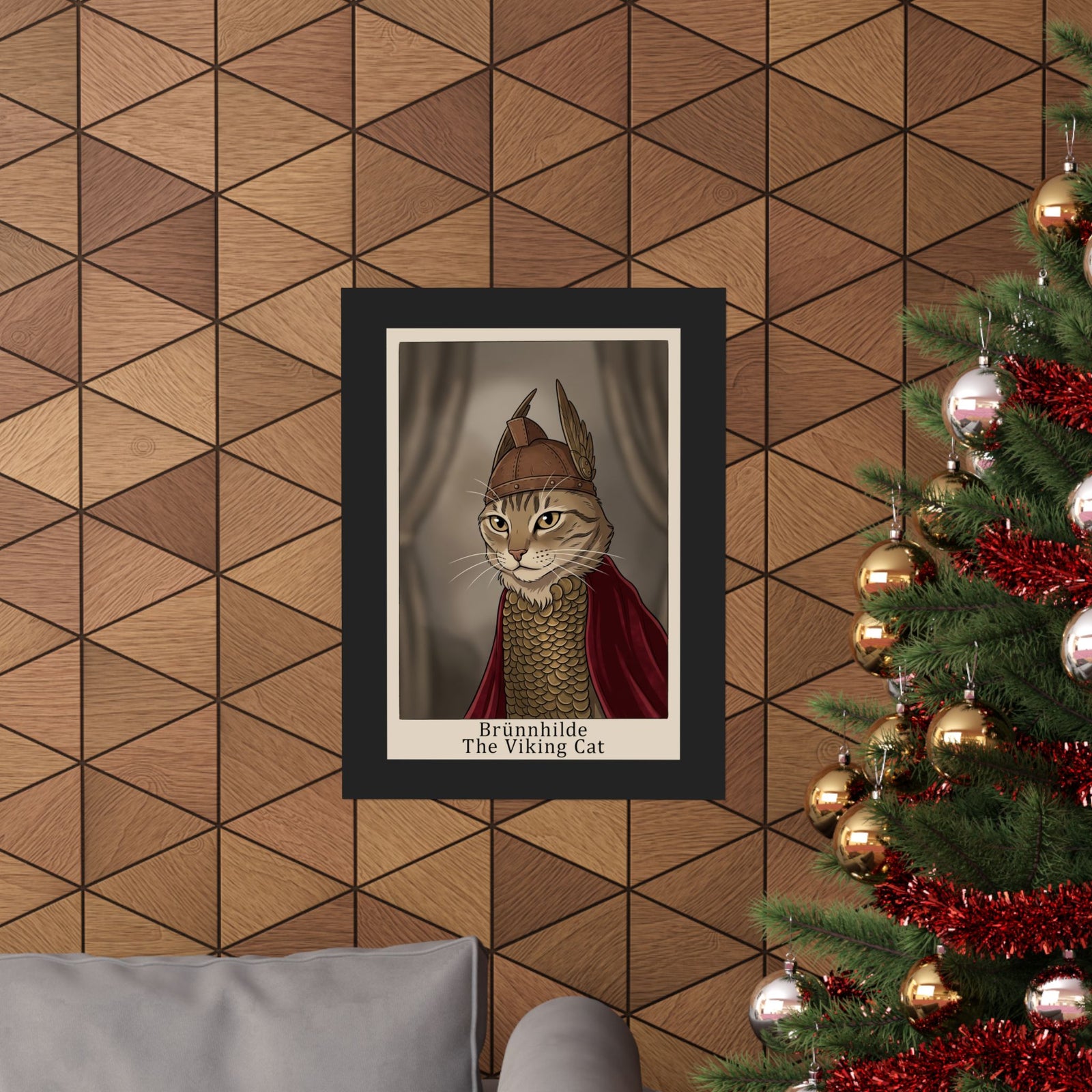 Brünnhilde The Viking Cat Poster