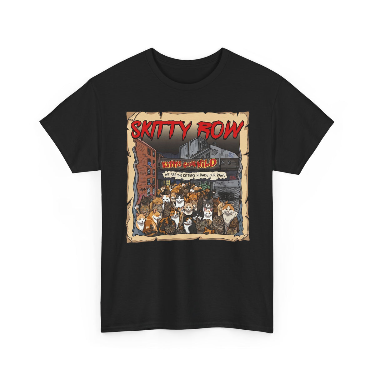 Skitty Row Cat Parody T-Shirt
