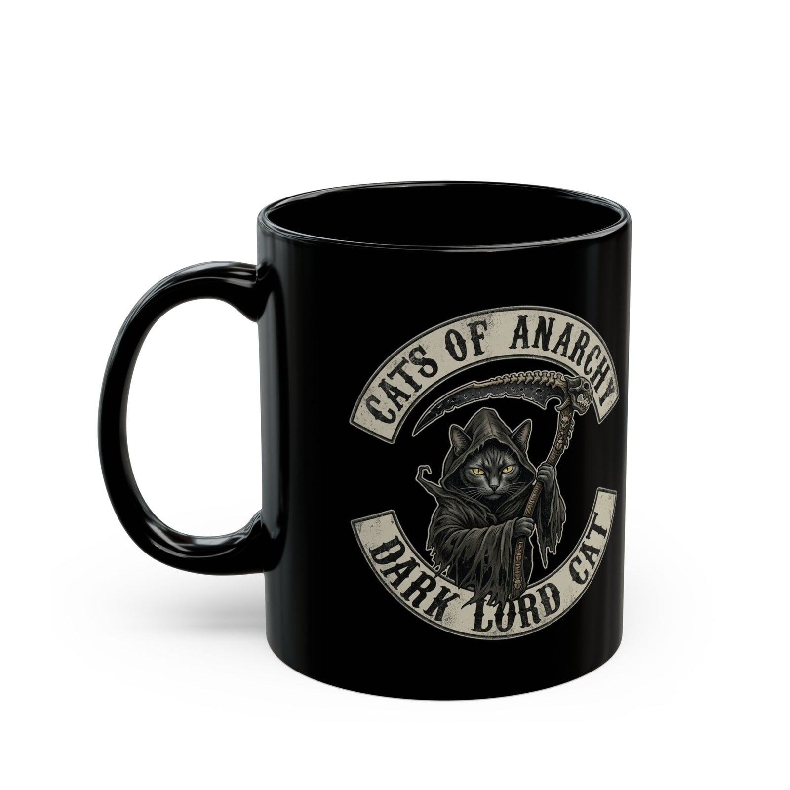 Dark Lord Cat Black Mug — Cats of Anarchy Graphic Mug