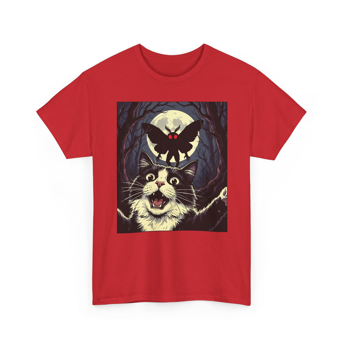 Cat Selfie with Mothman T-Shirt