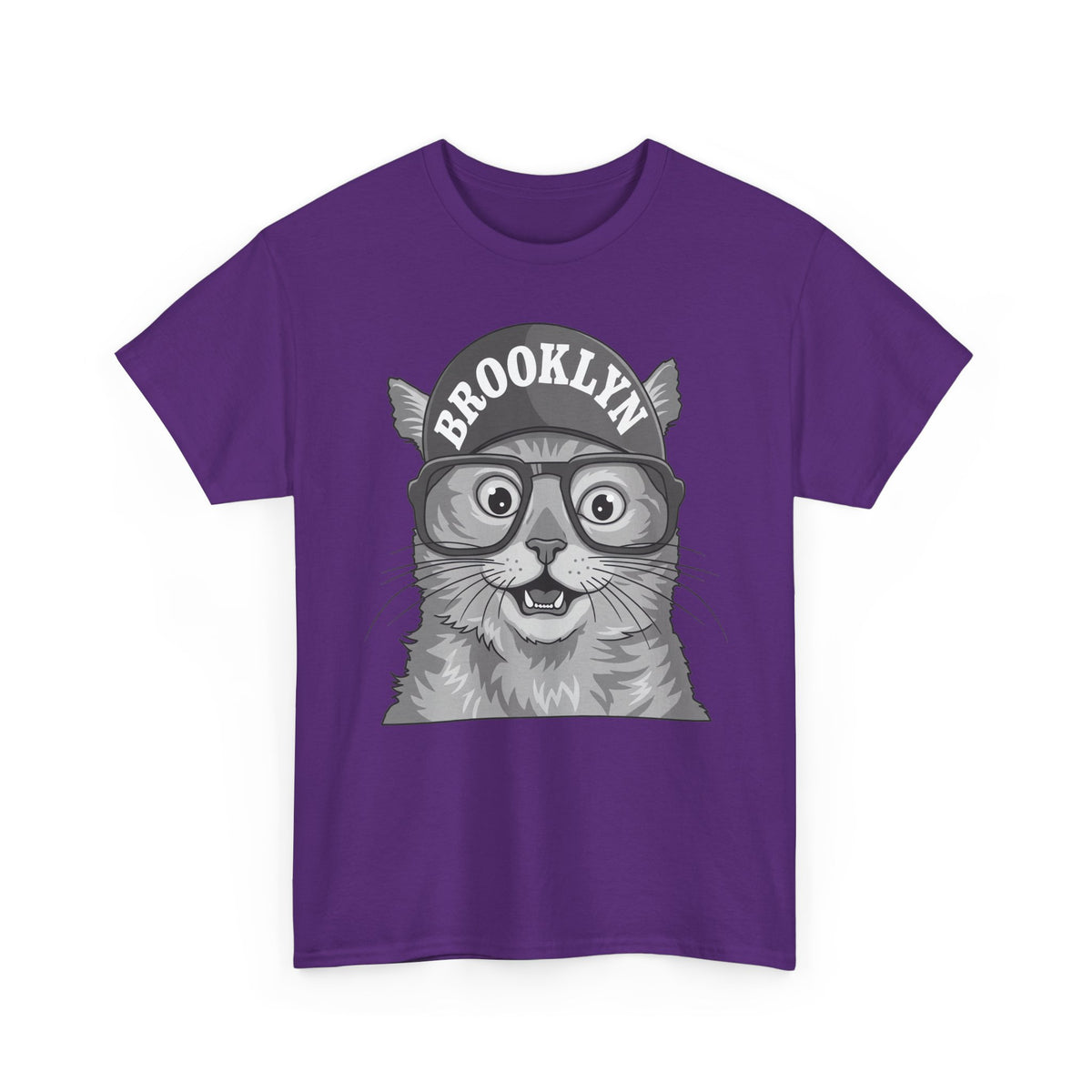 Brooklyn Cat Graphic Tee — Vintage Hipster Cat T-Shirt