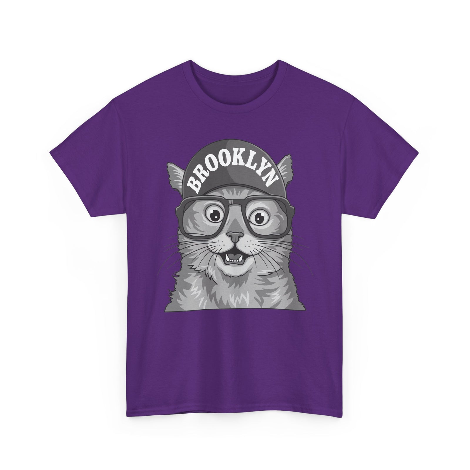 Brooklyn Cat Graphic Tee — Vintage Hipster Cat T-Shirt