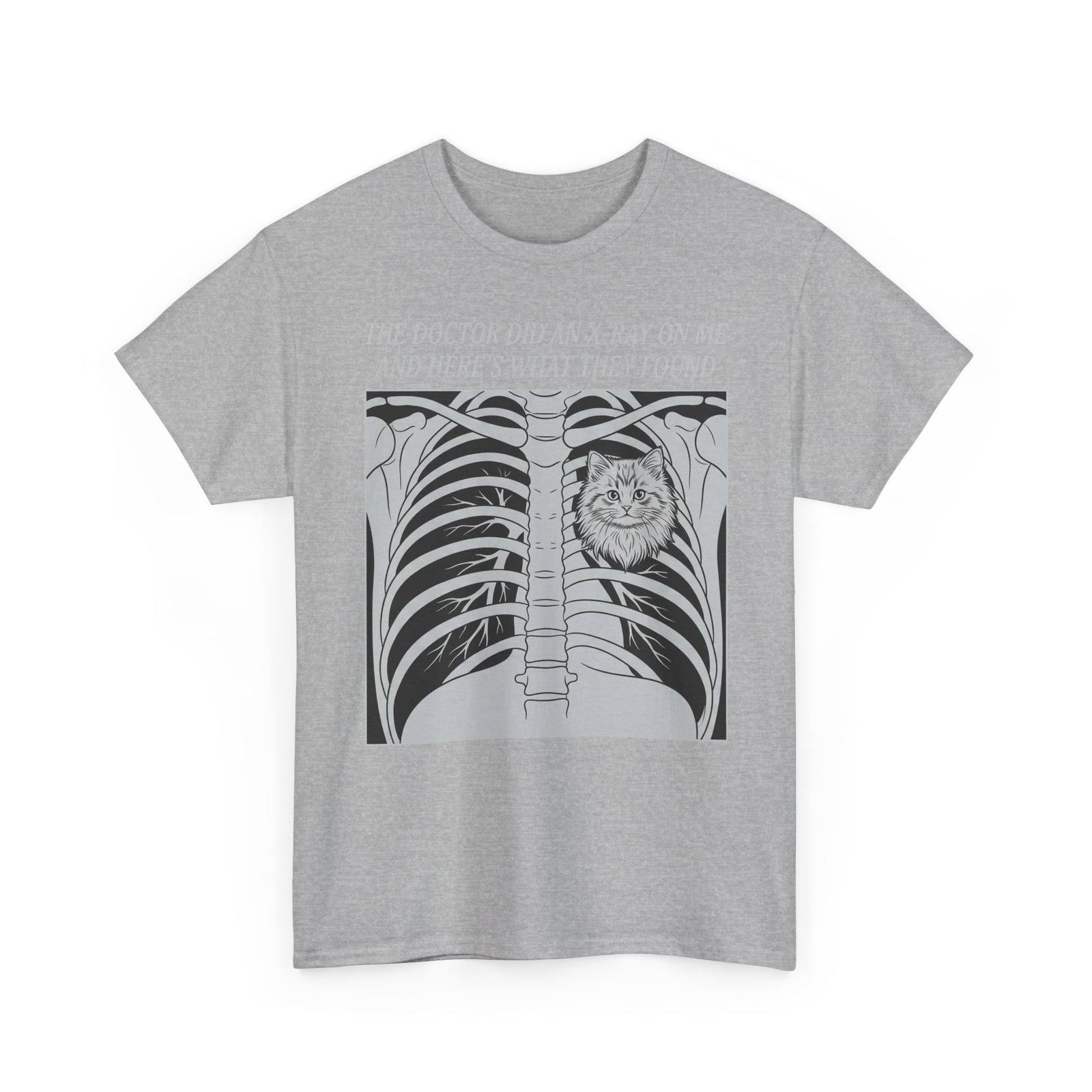 Cat X-Ray Graphic Tee — "The Doctor Did an X-Ray on Me and Here’s What They Found"