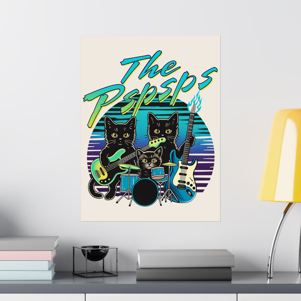 Pspsps Cat Band Poster