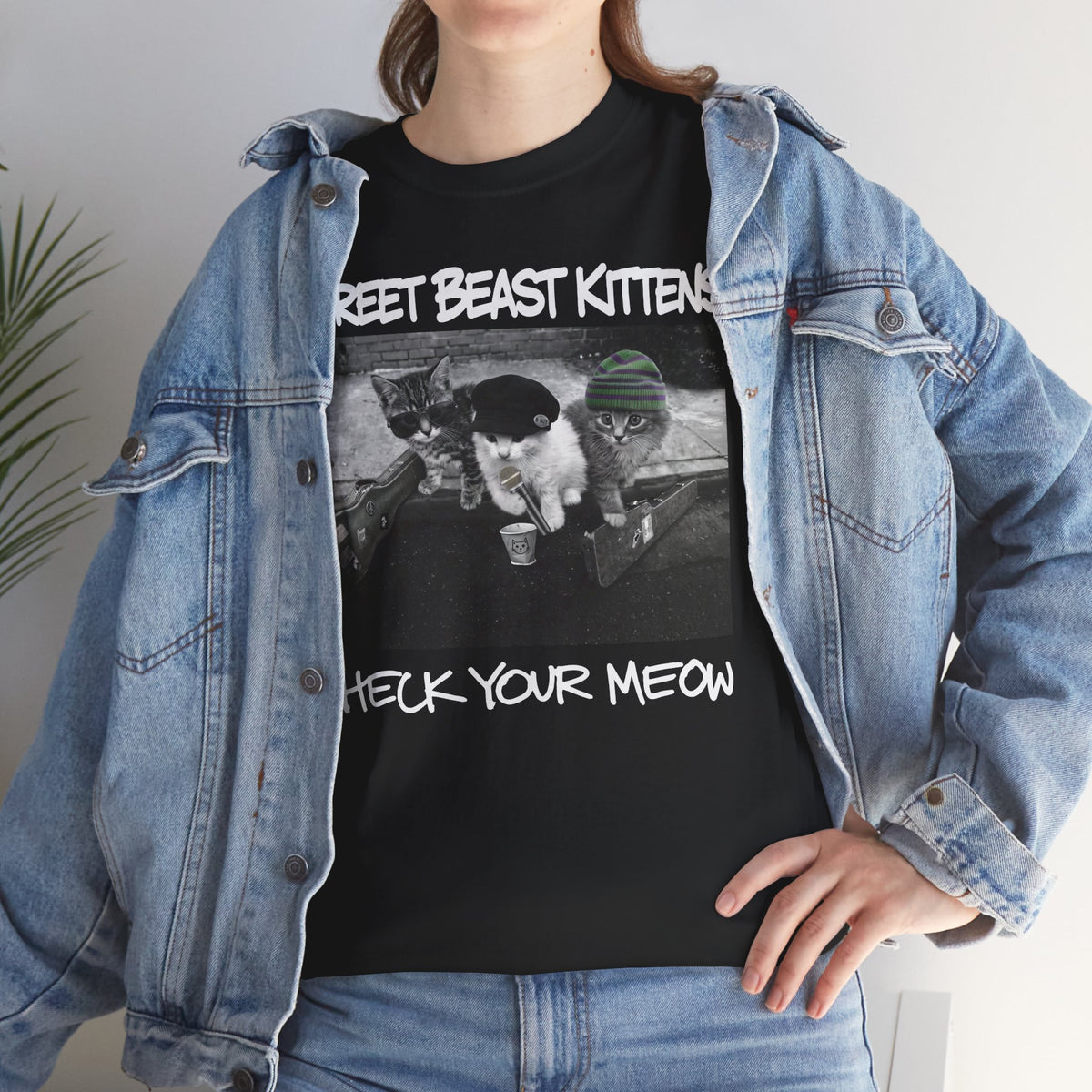 Street Beast Kittens "Check Your Meow" T-Shirt