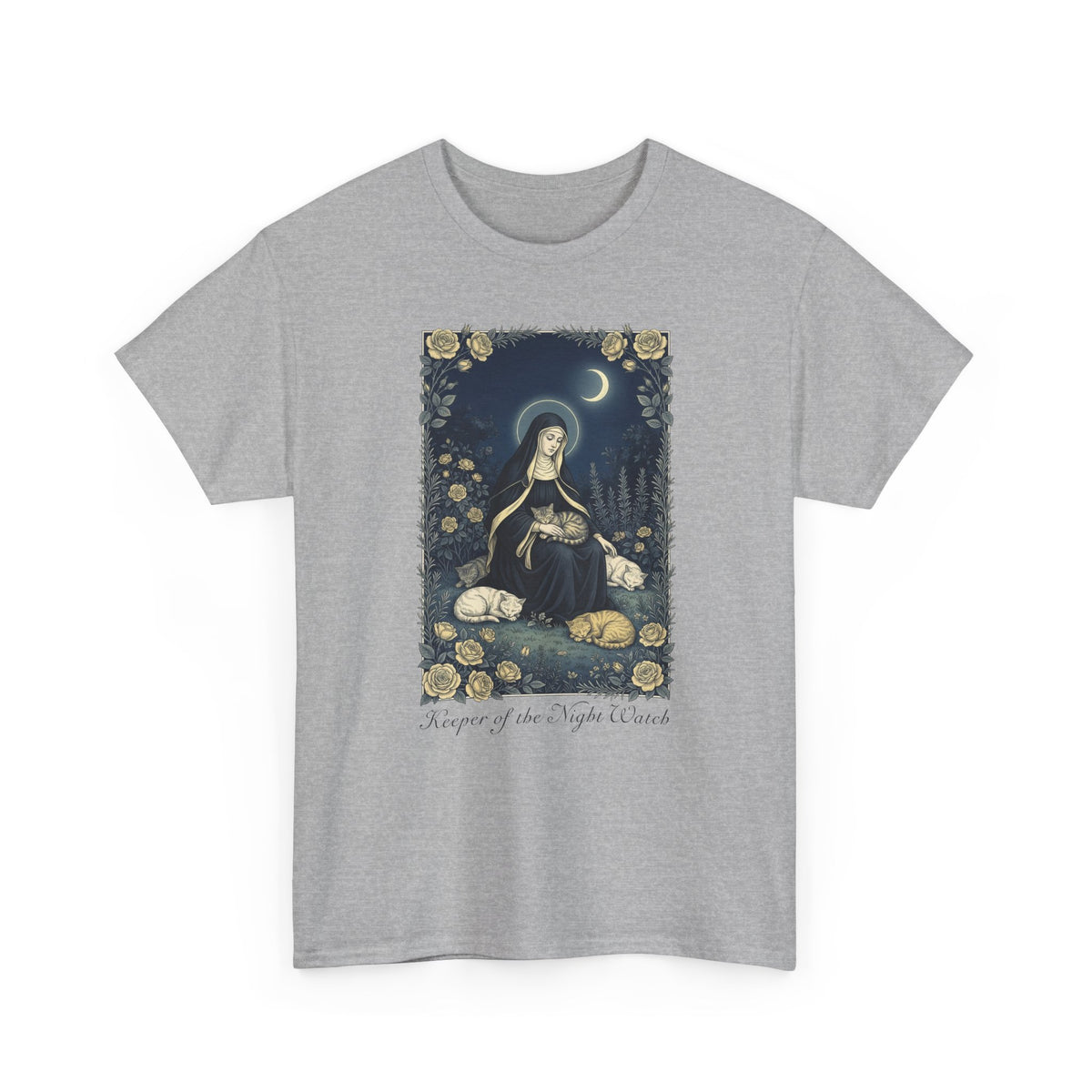 Keeper of the Night Watch Gertrude of Nivelles Cats T-Shirt