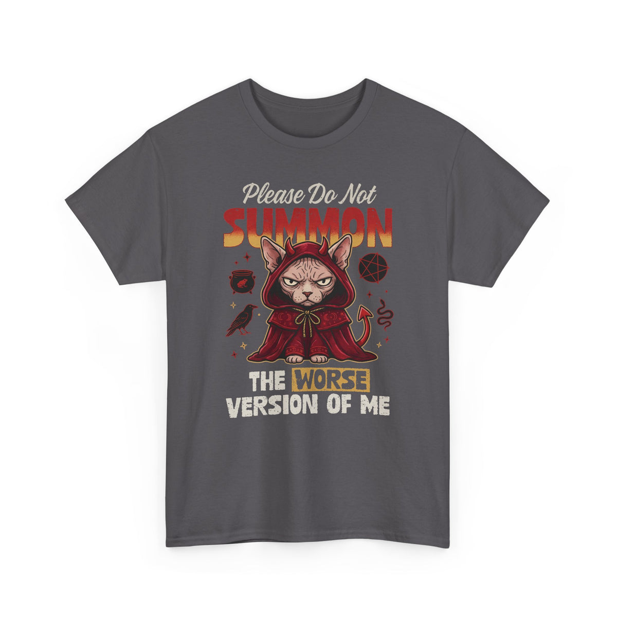 Gothic Witchy Cat T-Shirt — Witch Cat Graphic Tee