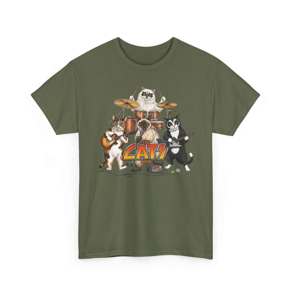 The Cats Band T-Shirt — Retro Cat Band Graphic Tee