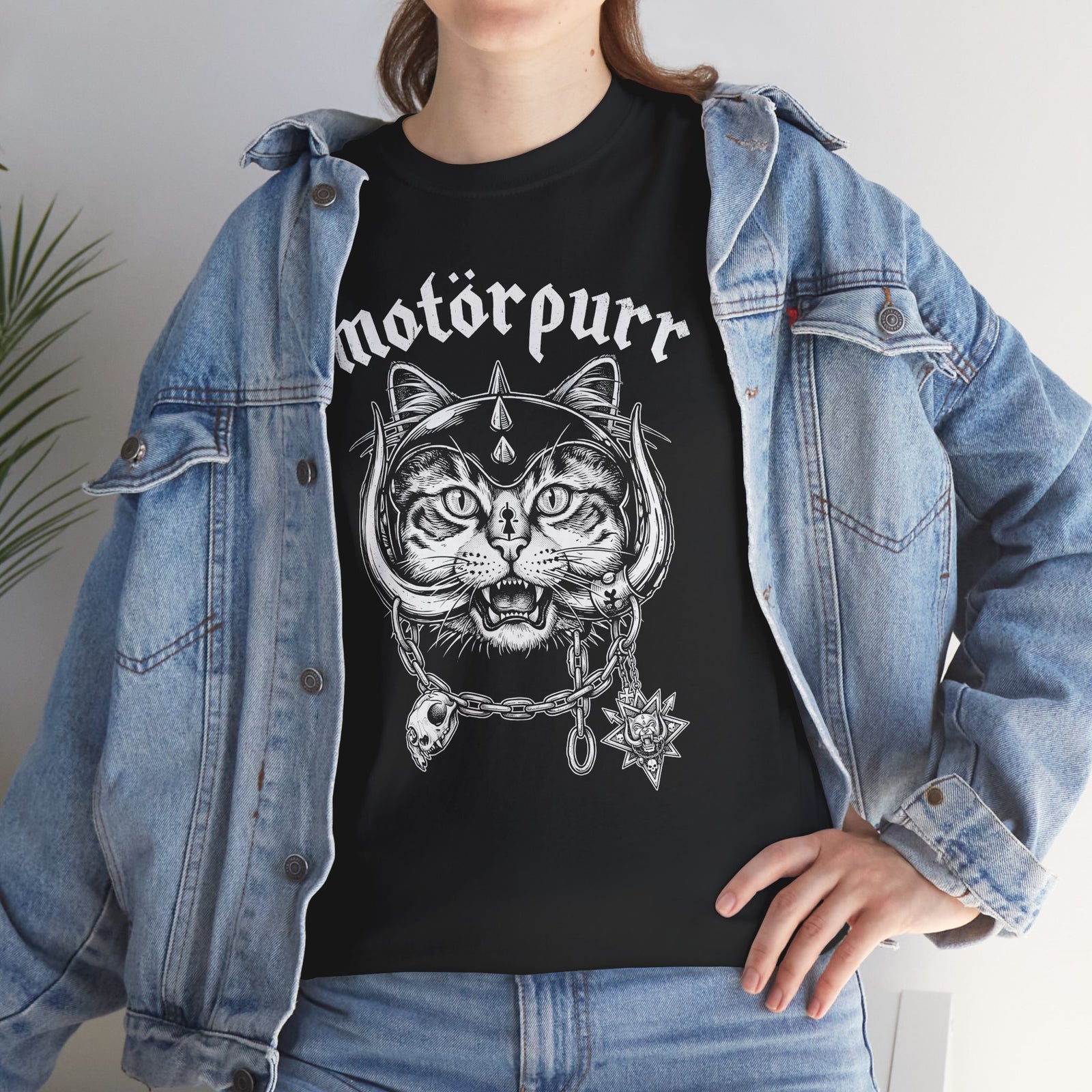 Heavy Metal Cat "Motorpurr" T-Shirt