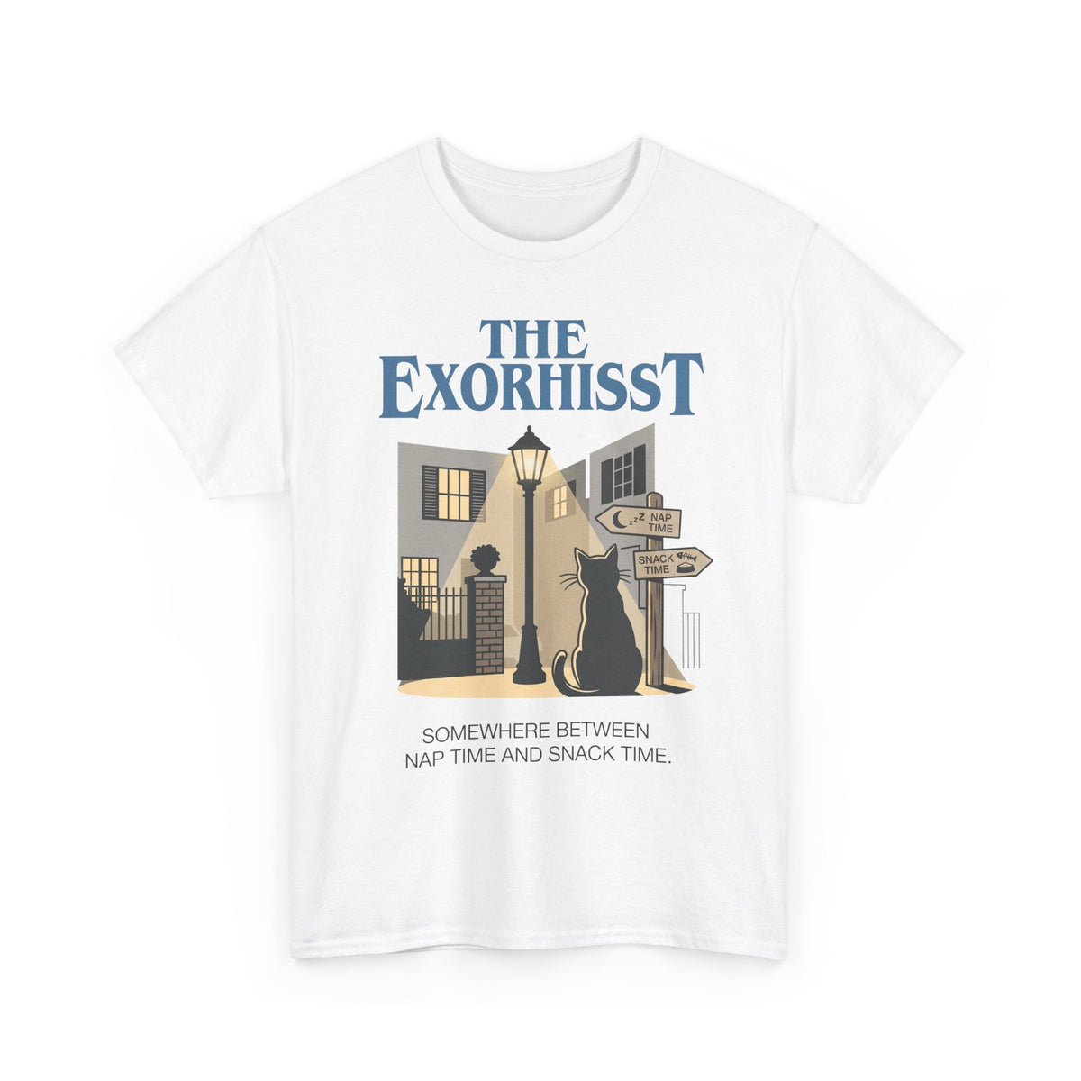 The Exorhisst T‑Shirt Vintage Horror Street Cat Tee