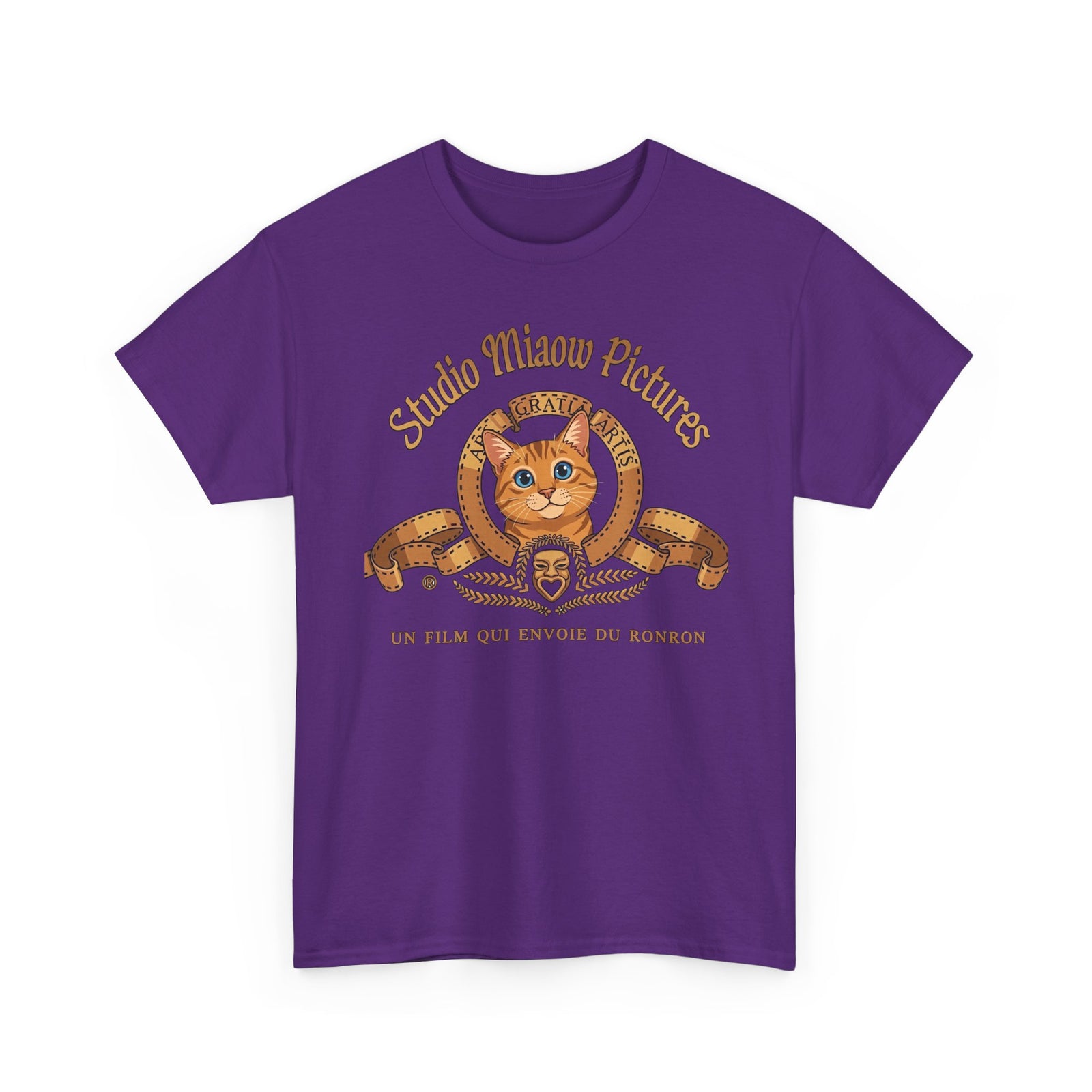 Retro Movie Lion Parody Cat T-Shirt — Studio Miaow Pictures