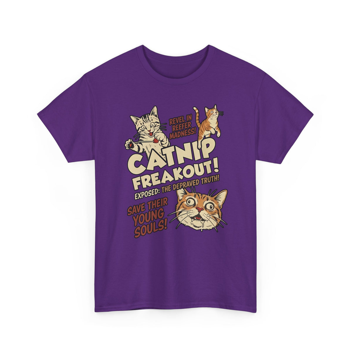 Catnip Freakout T-Shirt — Funny Cat Lover Tee