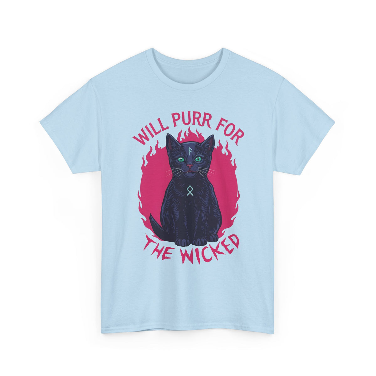 Will Purr For the Wicked Black Cat T-Shirt