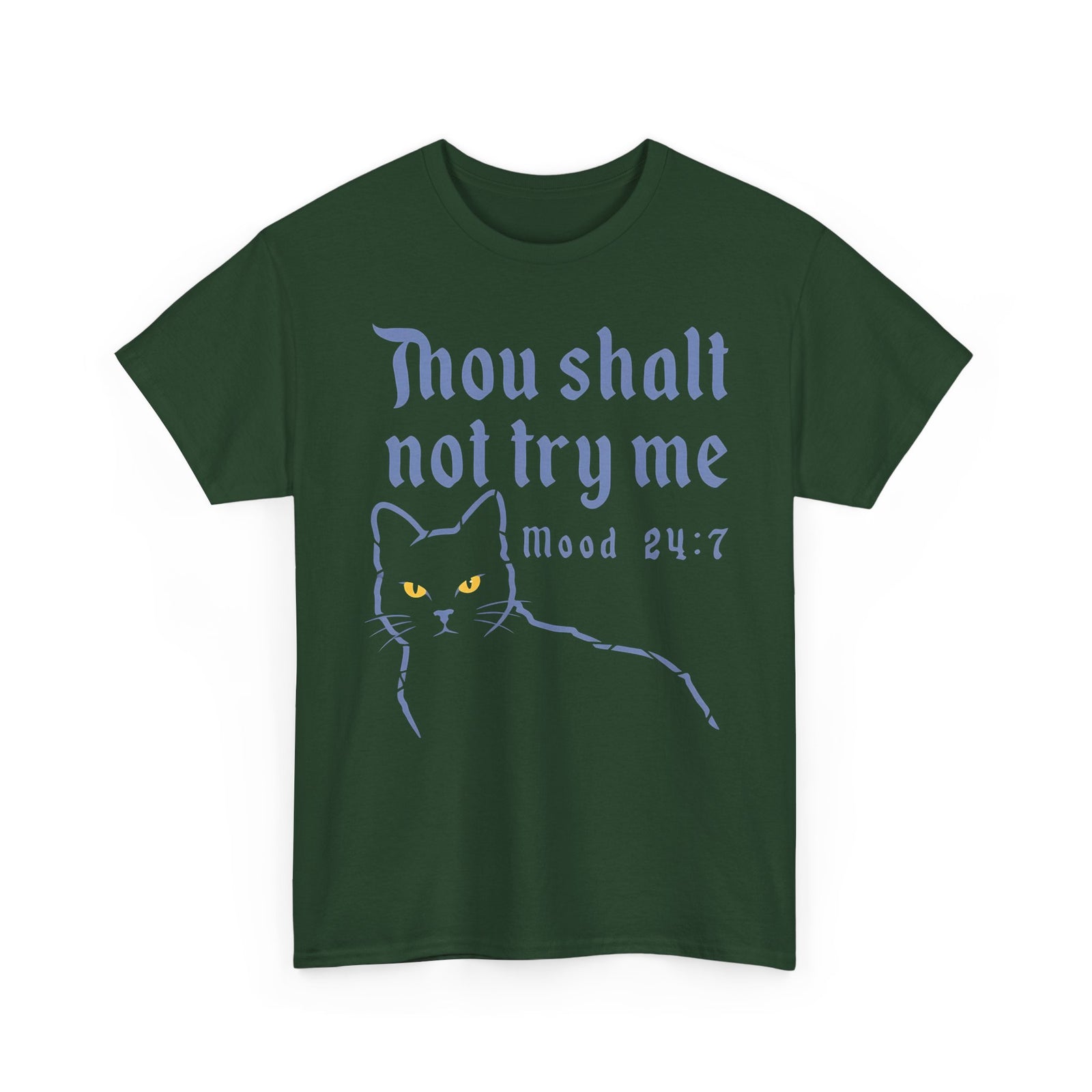 Thou Shalt Not Try Me Cat T-Shirt Graphic Tee