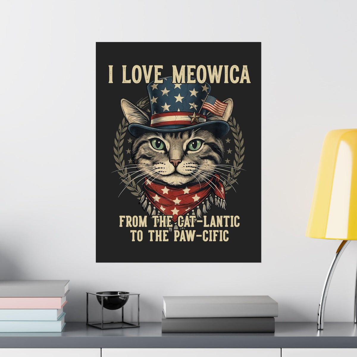 I Love MEOWICA Cat Poster — From the Cat-lantic to the Paw-cific