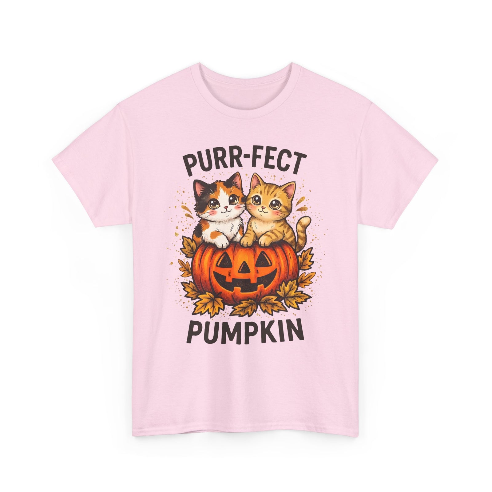 Purr-fect Pumpkin T-Shirt – Cute Halloween Cat Tee