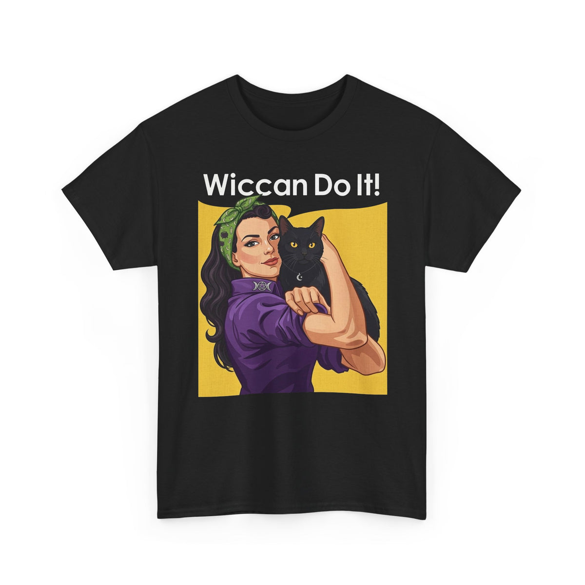 Black Cat "Wiccan Do It" T-Shirt — Witchy Wicca Magic Tee