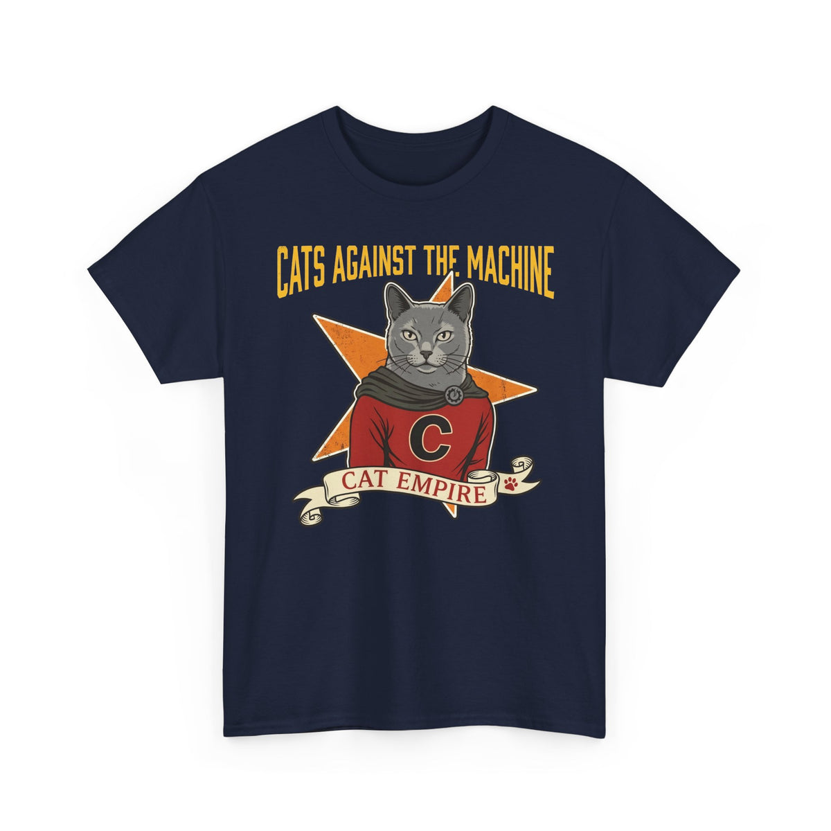 Cat Against the Machine Tee — Cat Empire Graphic T-Shirt