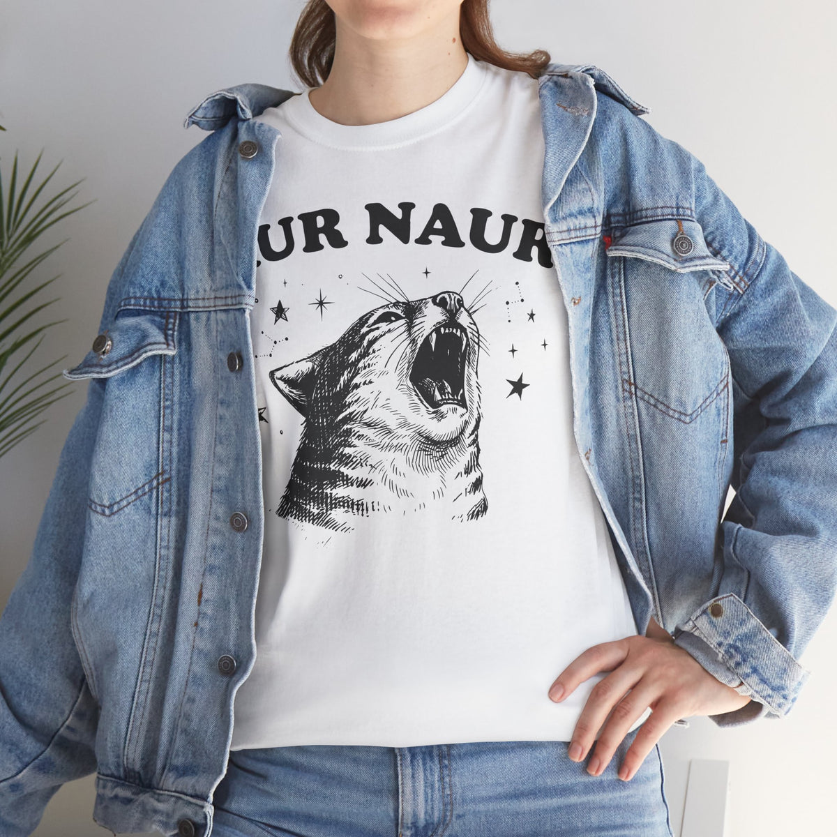 Aur Naur Funny Cat T-Shirt — Cute Funny Cat Tee