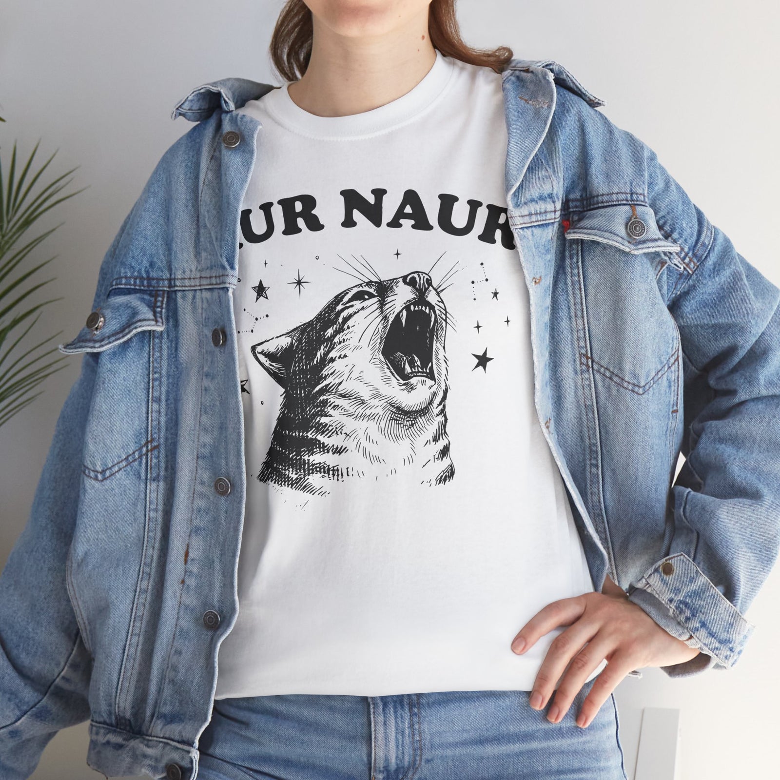 Aur Naur Funny Cat T-Shirt — Cute Funny Cat Tee