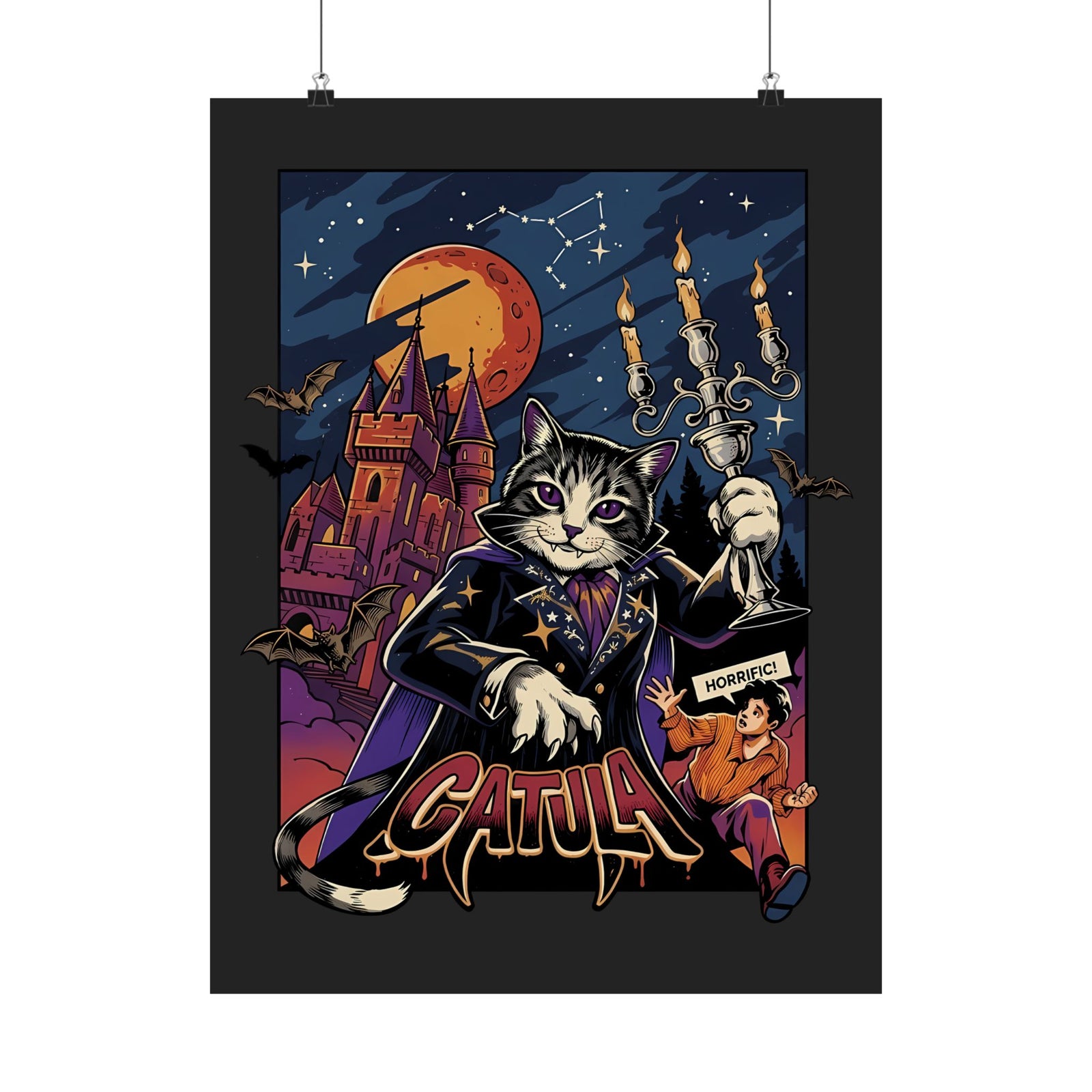 Catula Cat Dracula Poster