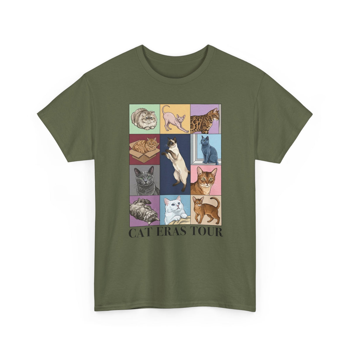 Cat Eras Tour T-Shirt — Retro Band Tee for Cat Lovers