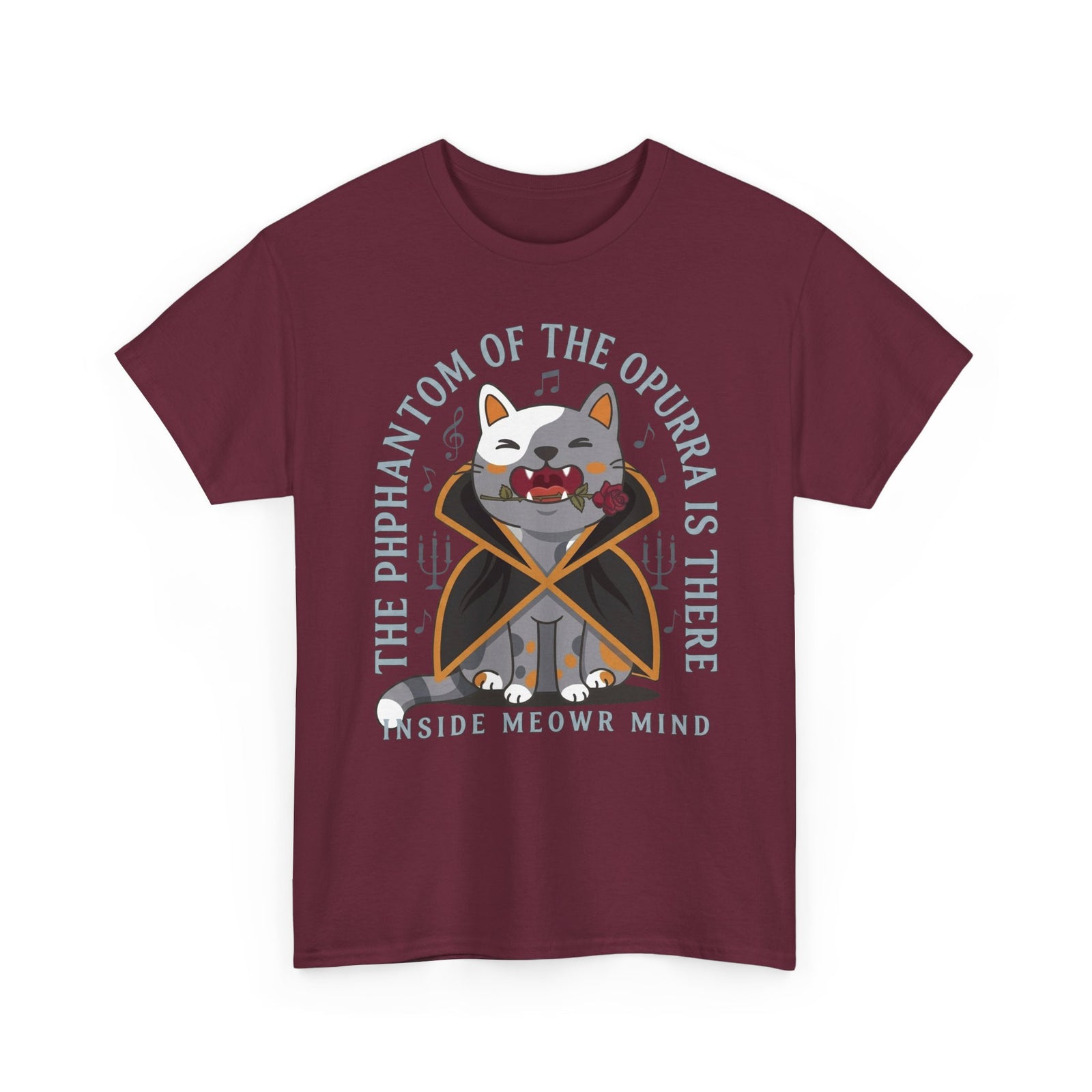Phantom of the Opurra T-Shirt — Cat Musical Parody Tee